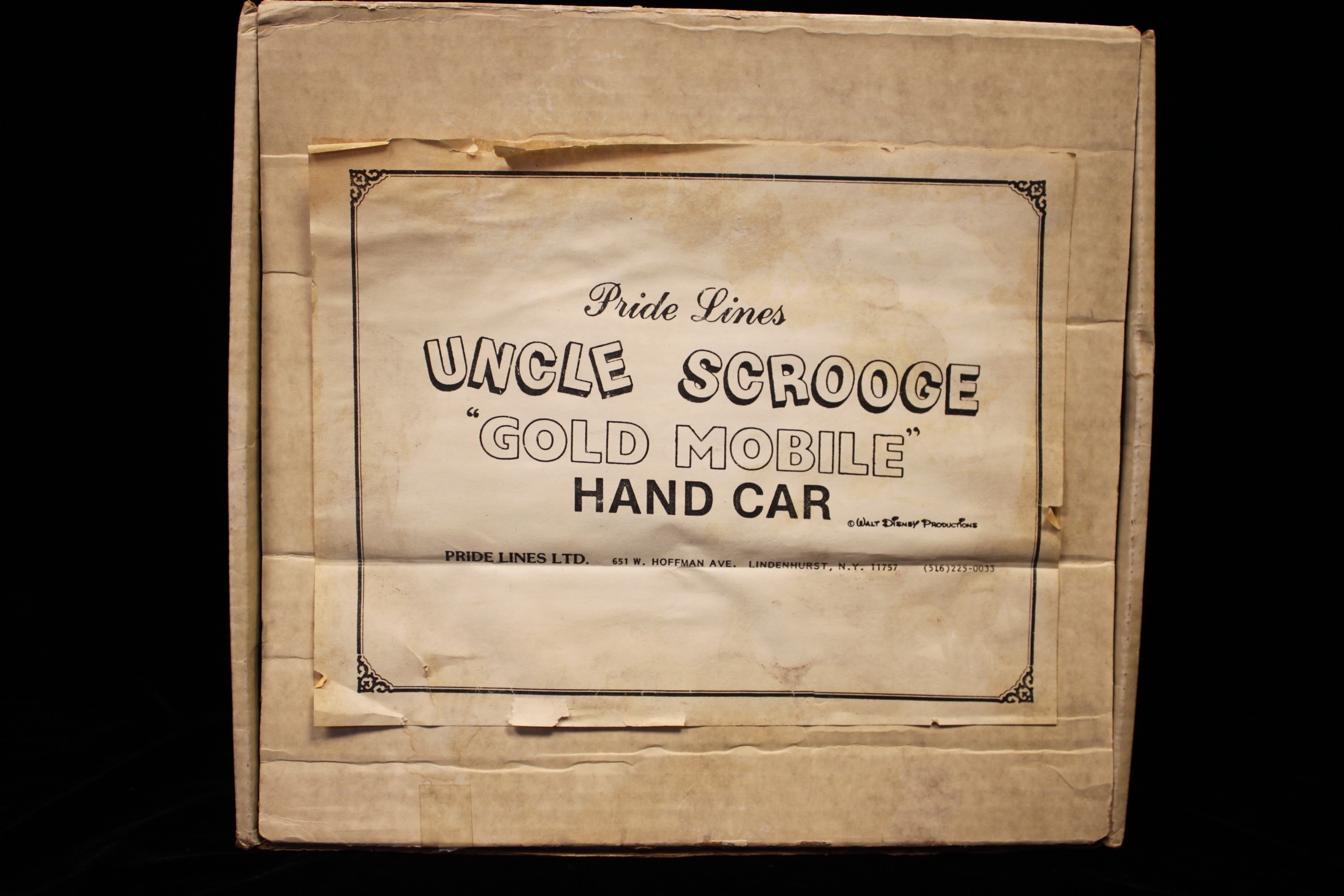 Uncle Scrooge Gold Mobile Hand Car - 1496