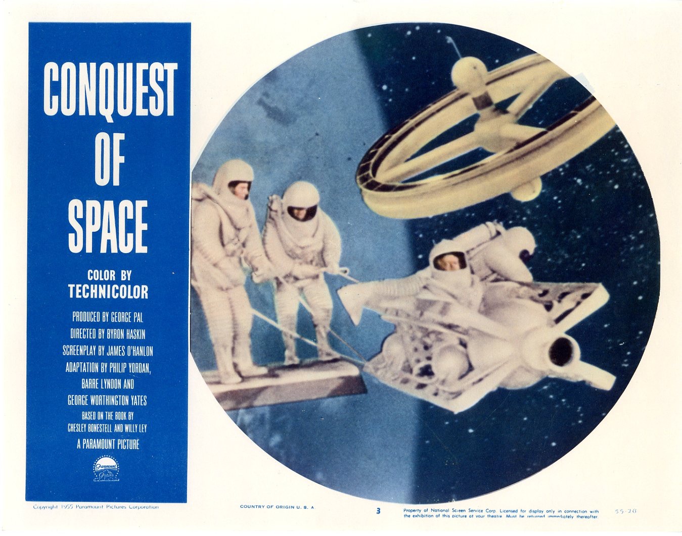 Conquest Of Space  1955  8 Lobby Card Set - 387