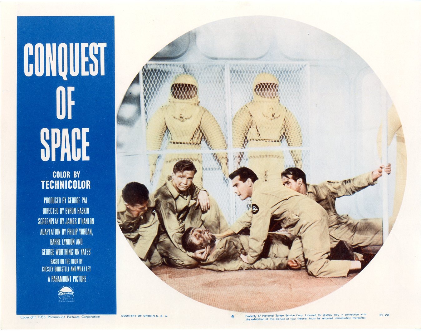 Conquest Of Space  1955  8 Lobby Card Set - 388