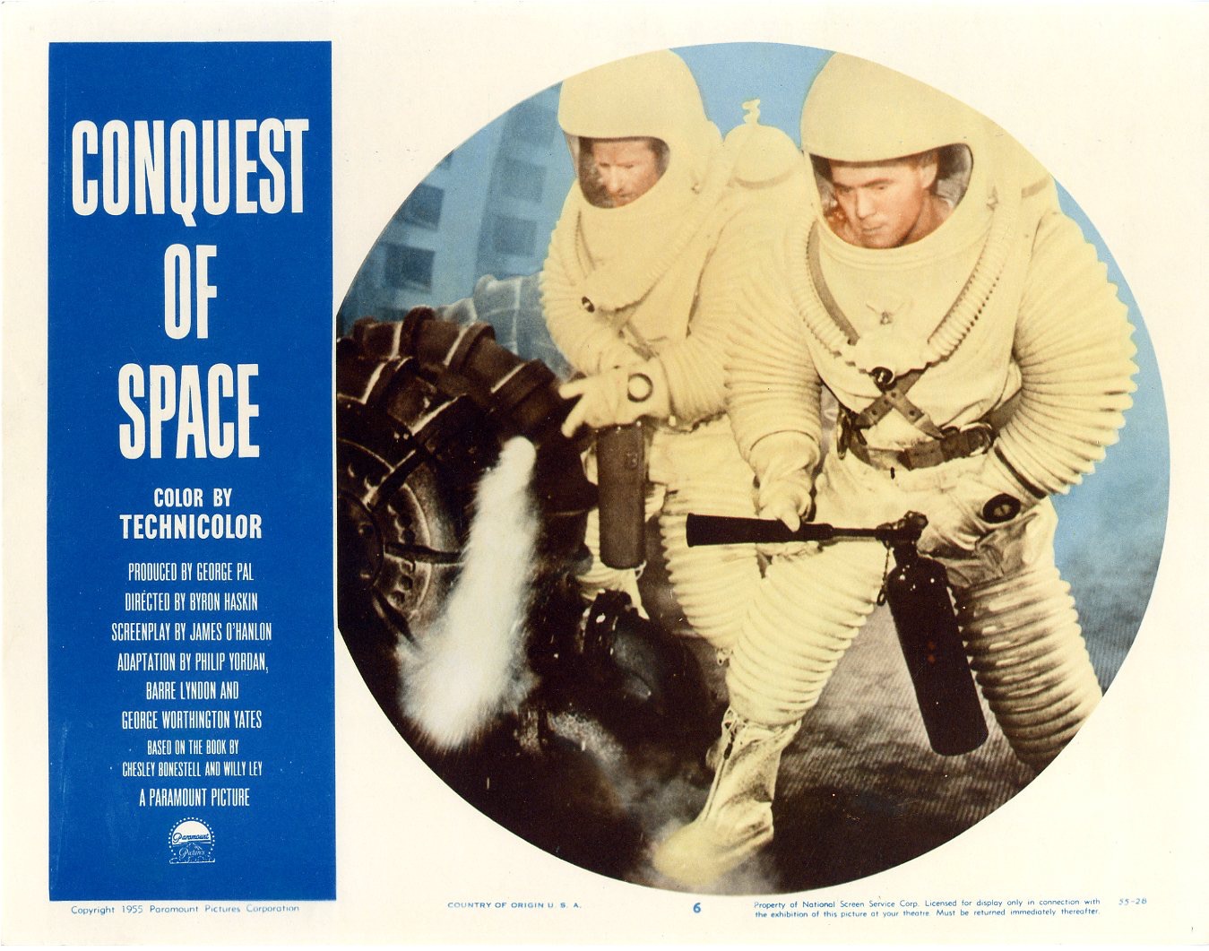 Conquest Of Space  1955  8 Lobby Card Set - 390