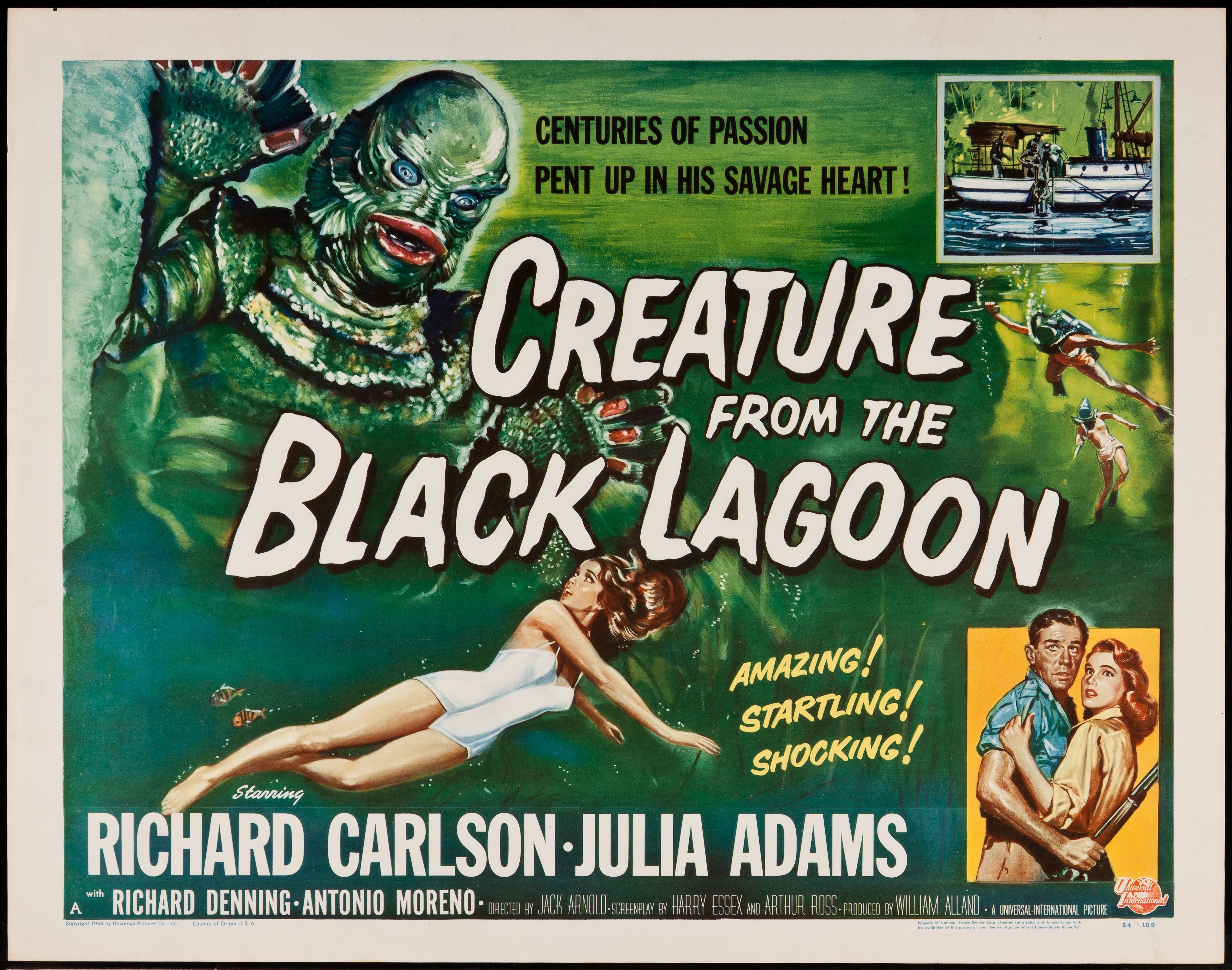 Creature From The Black Lagoon 1954 Posters Details Four Color Comics