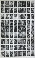 Star Trek Uncut Sheet Of  72 Trading Cards - Primary