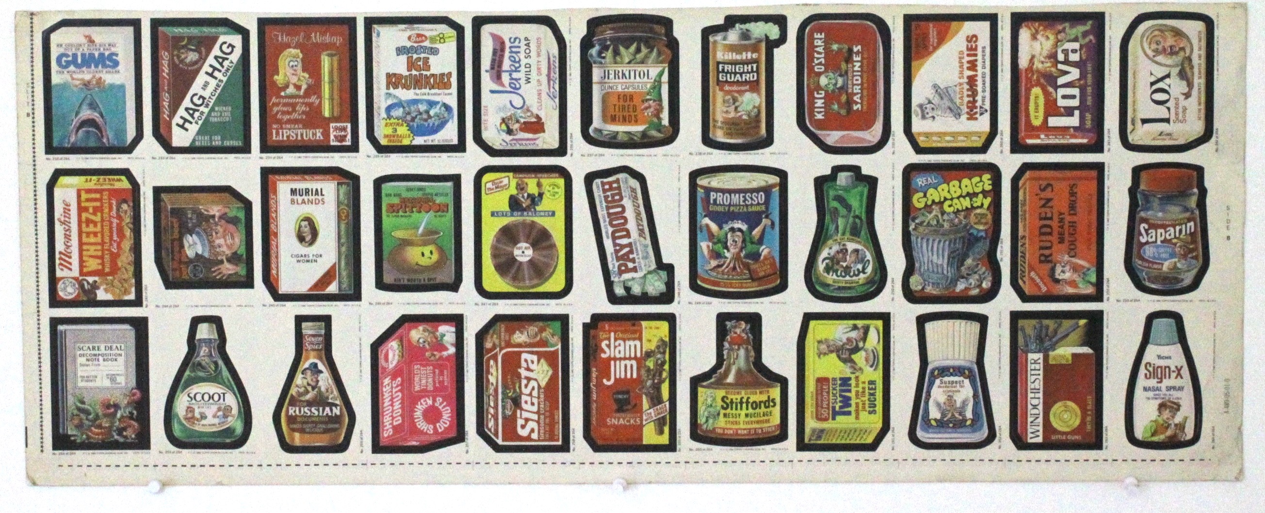 Real Garbage Candy Uncut Sheet  - Primary