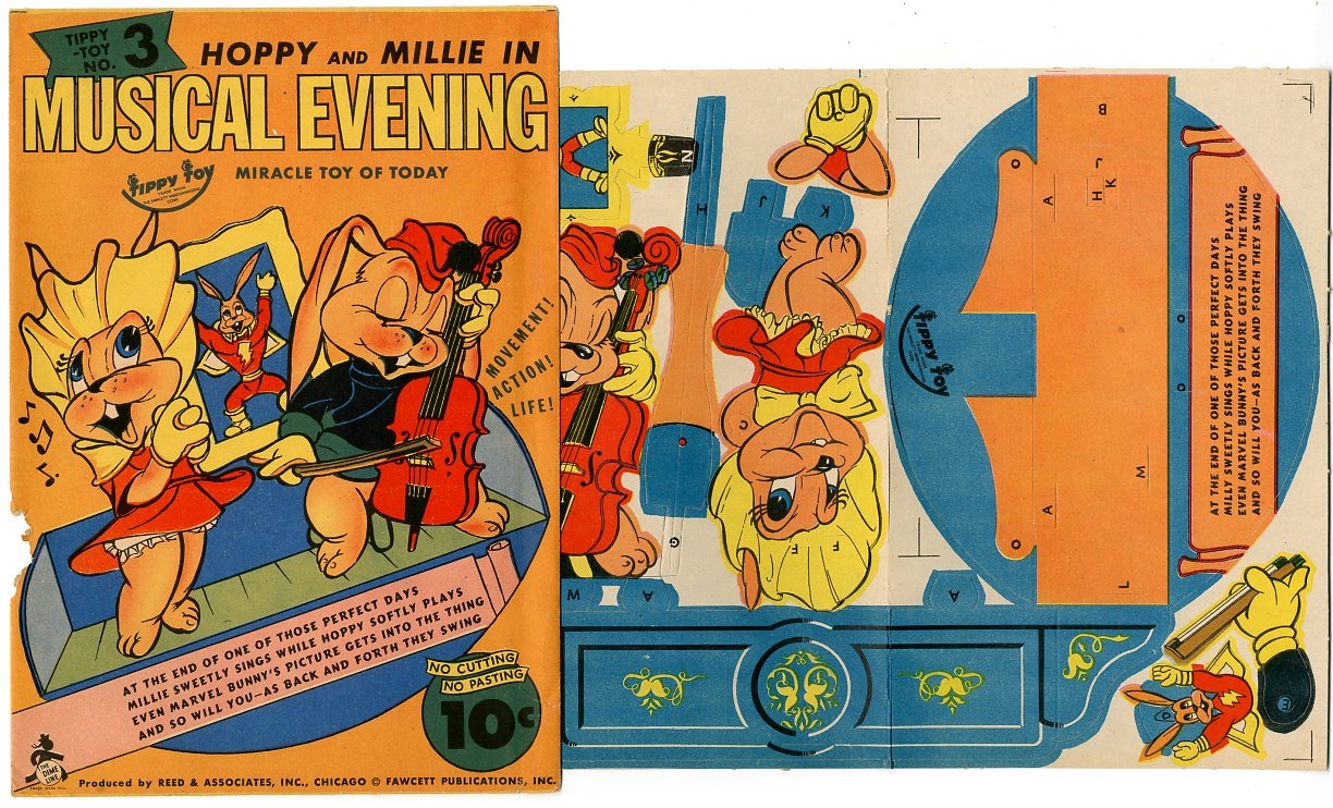 Hoppy And Millie Musical Evening Paper Toy - Primary