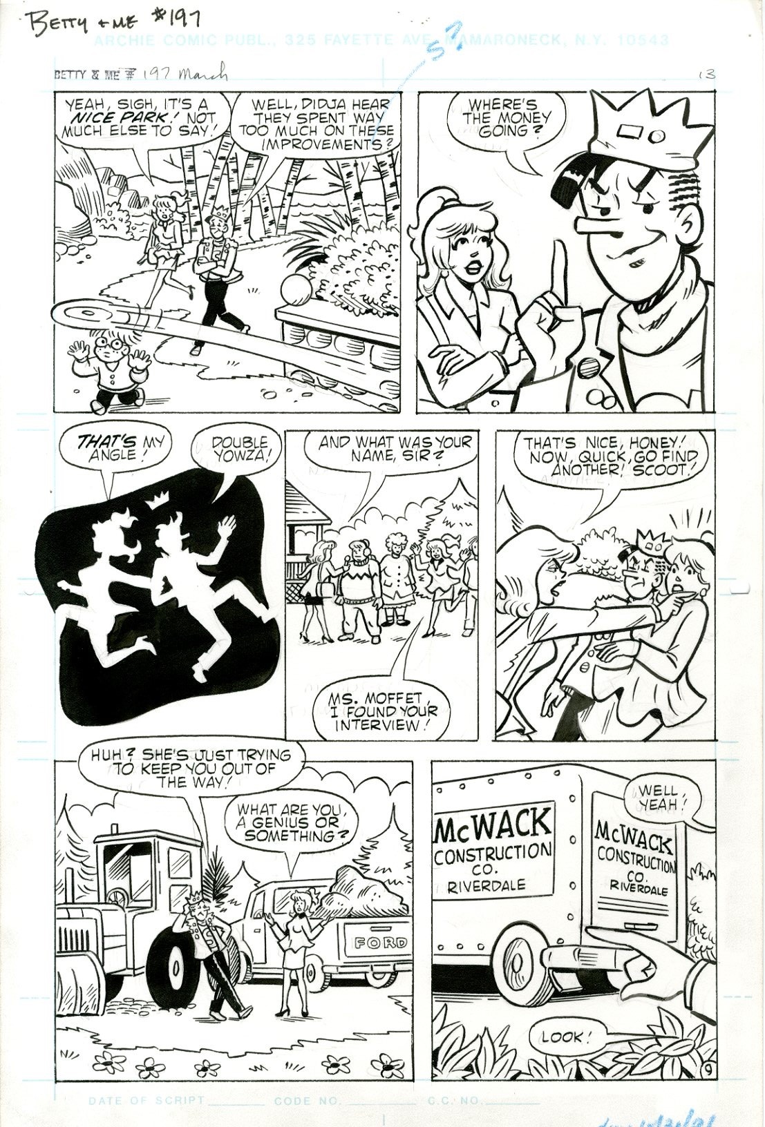 Betty &amp; Me  5 Page Story - 3640