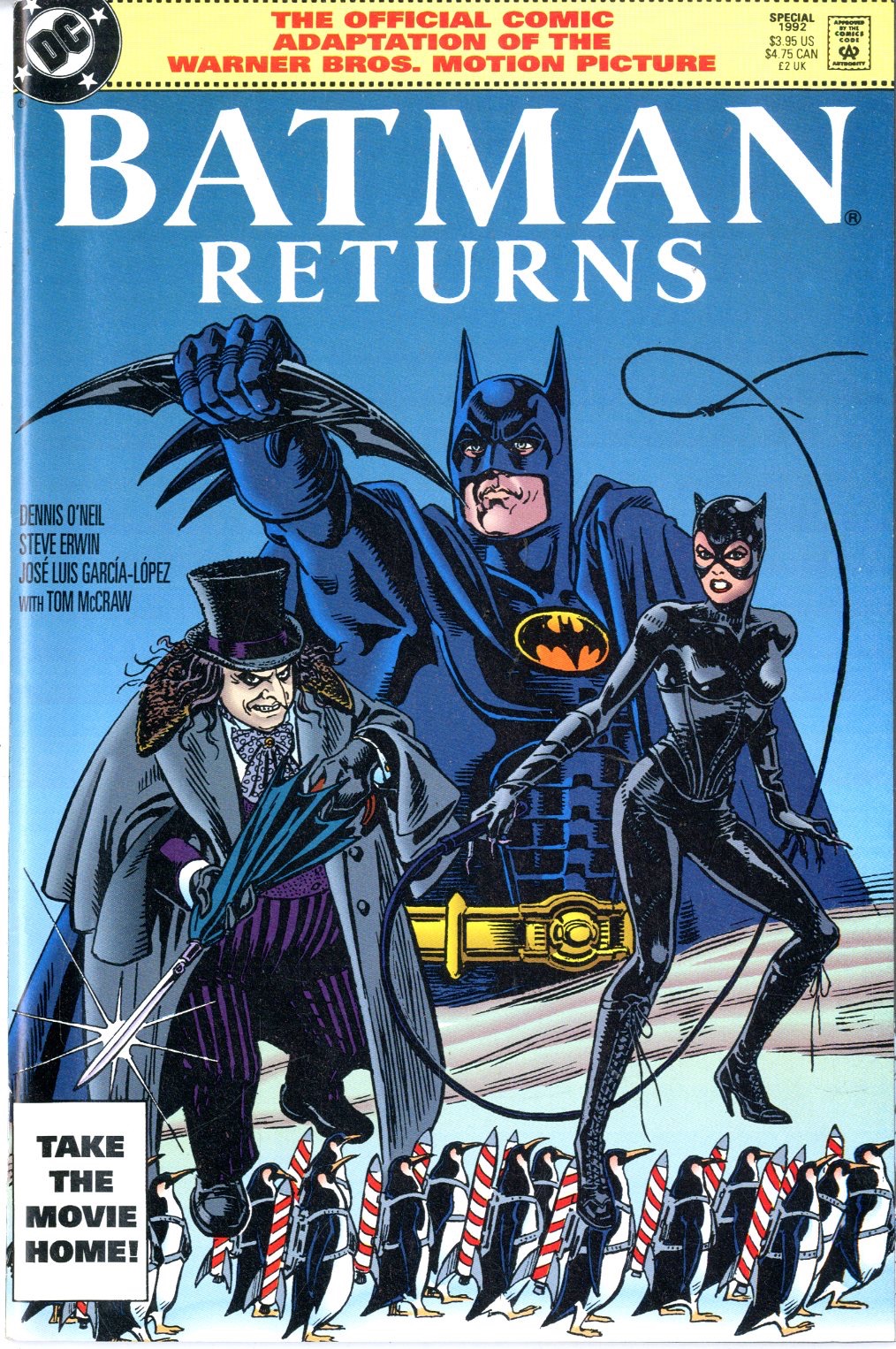 Batman Returns Official Comic Adaptation Warner Bros. Motion Picture |  Comics Details | Four Color Comics