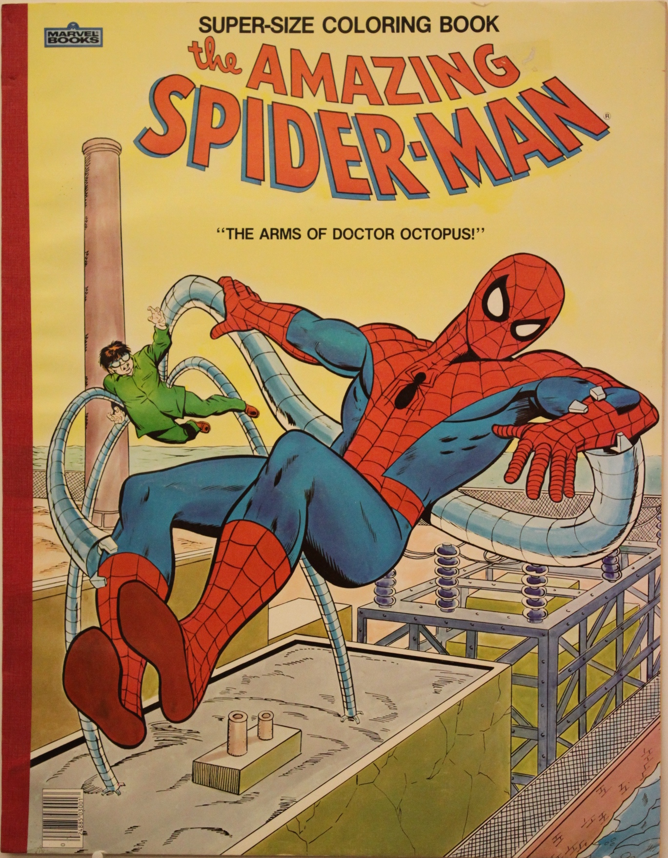 Super-size Coloring Book Amazing Spider-man   1983 Unused &amp; Uncolored - Primary