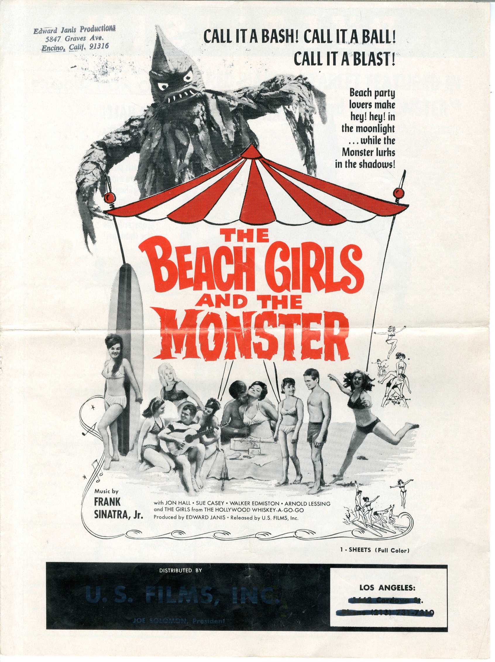 Beach Girls And The Monster 1965 - Primary