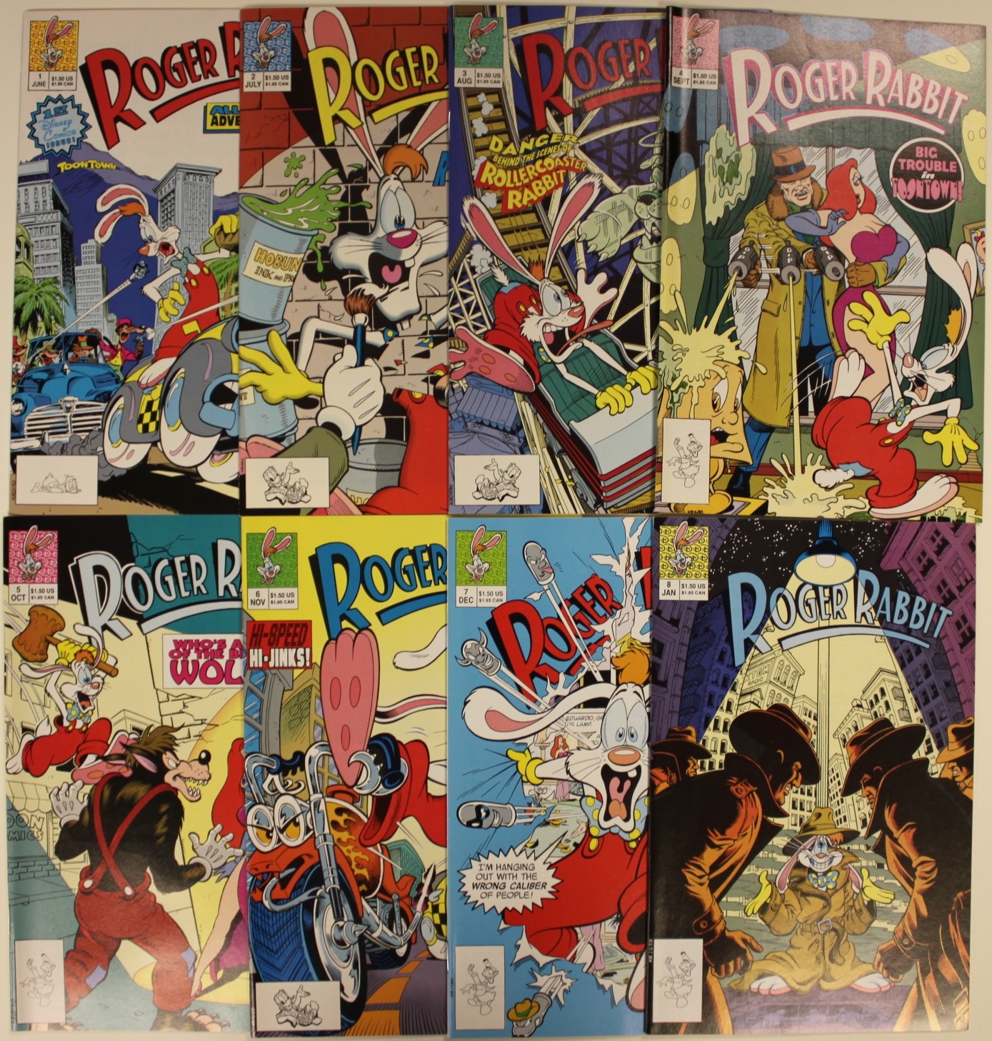 Lot of 4 Roger Rabbit comic books 2024