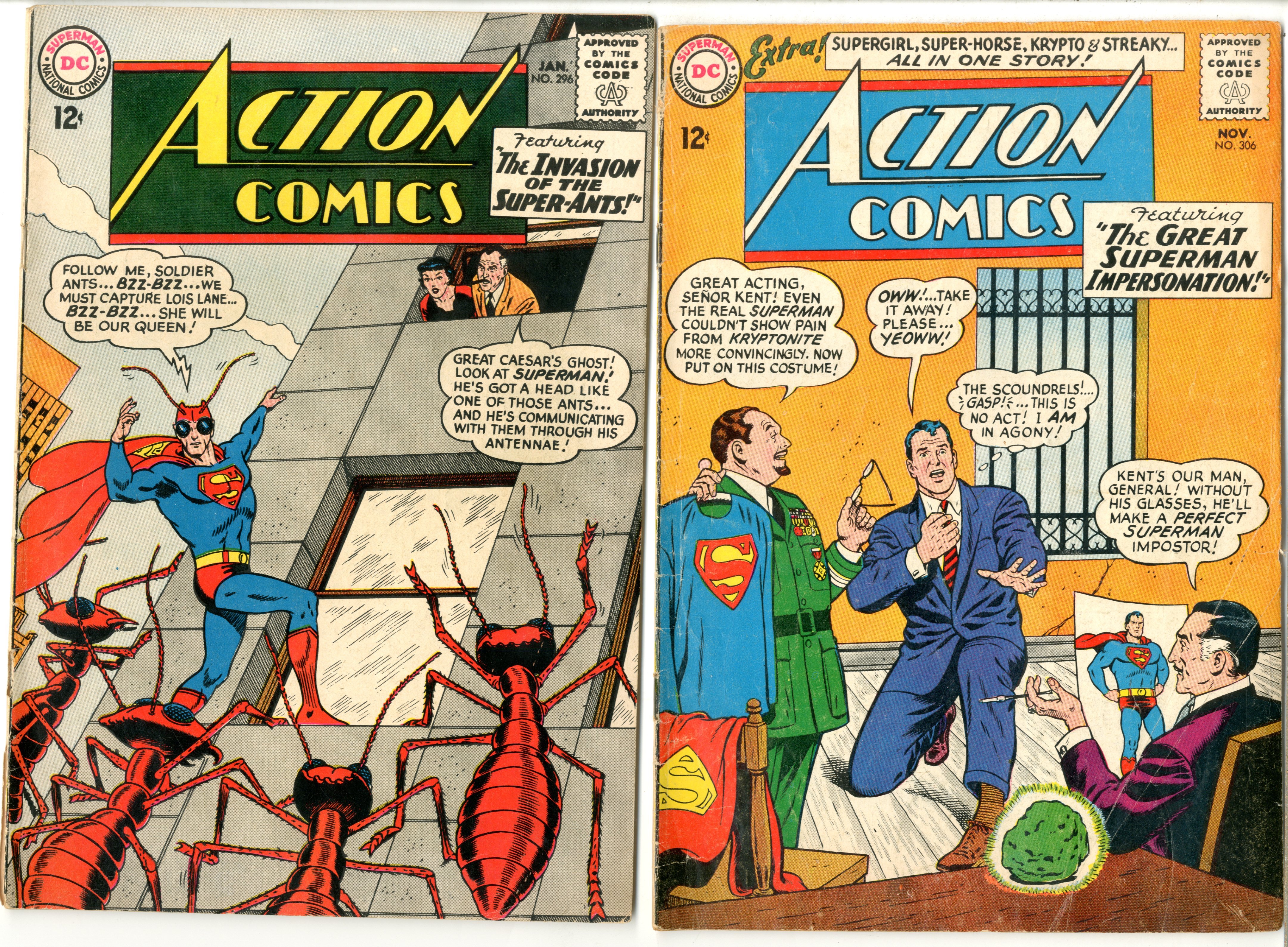 Action Comics    Lot Of 10 Books - 19836