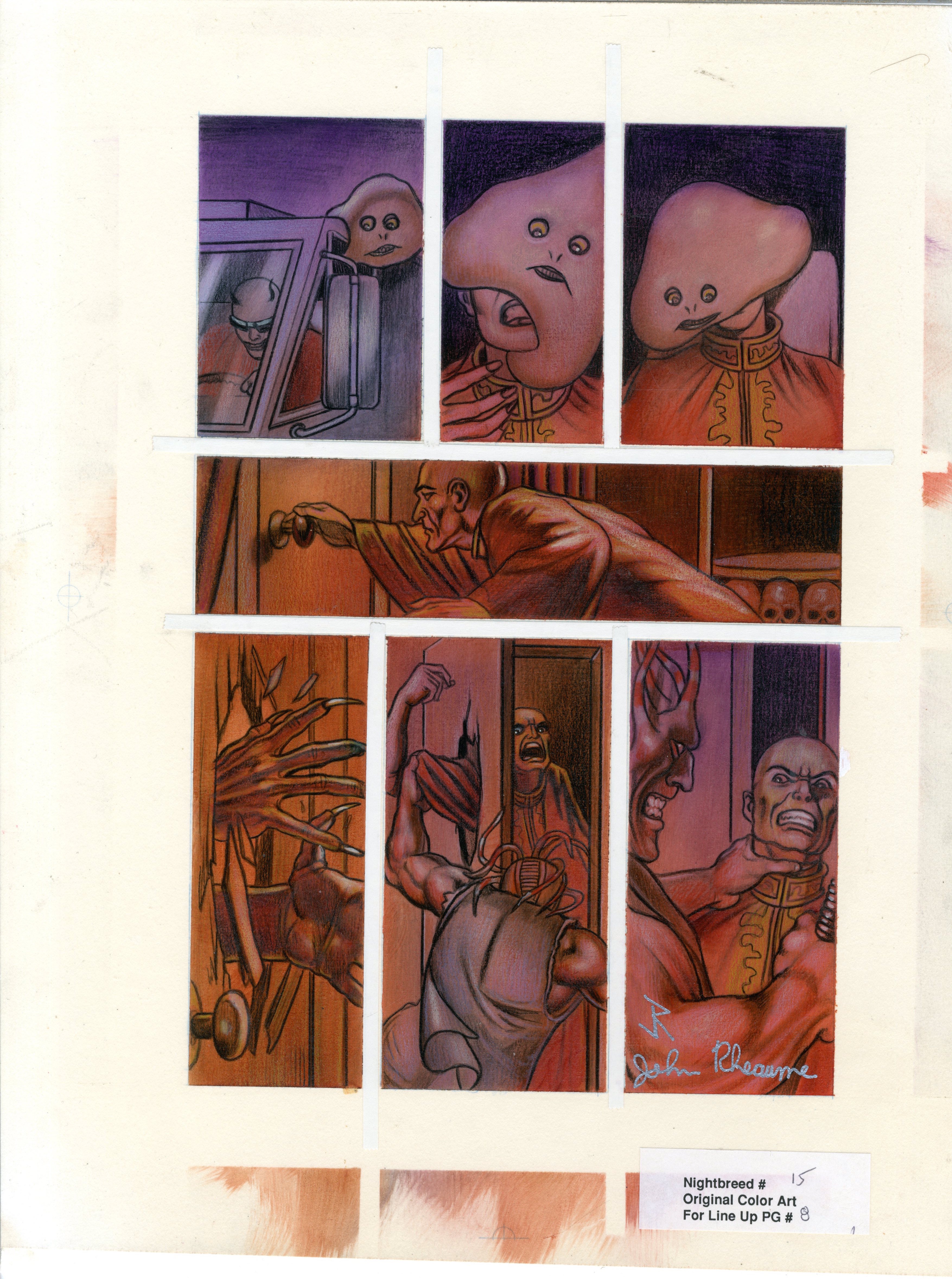 Nightbreed #15 Page 8 John Rheaume Original Art - Primary
