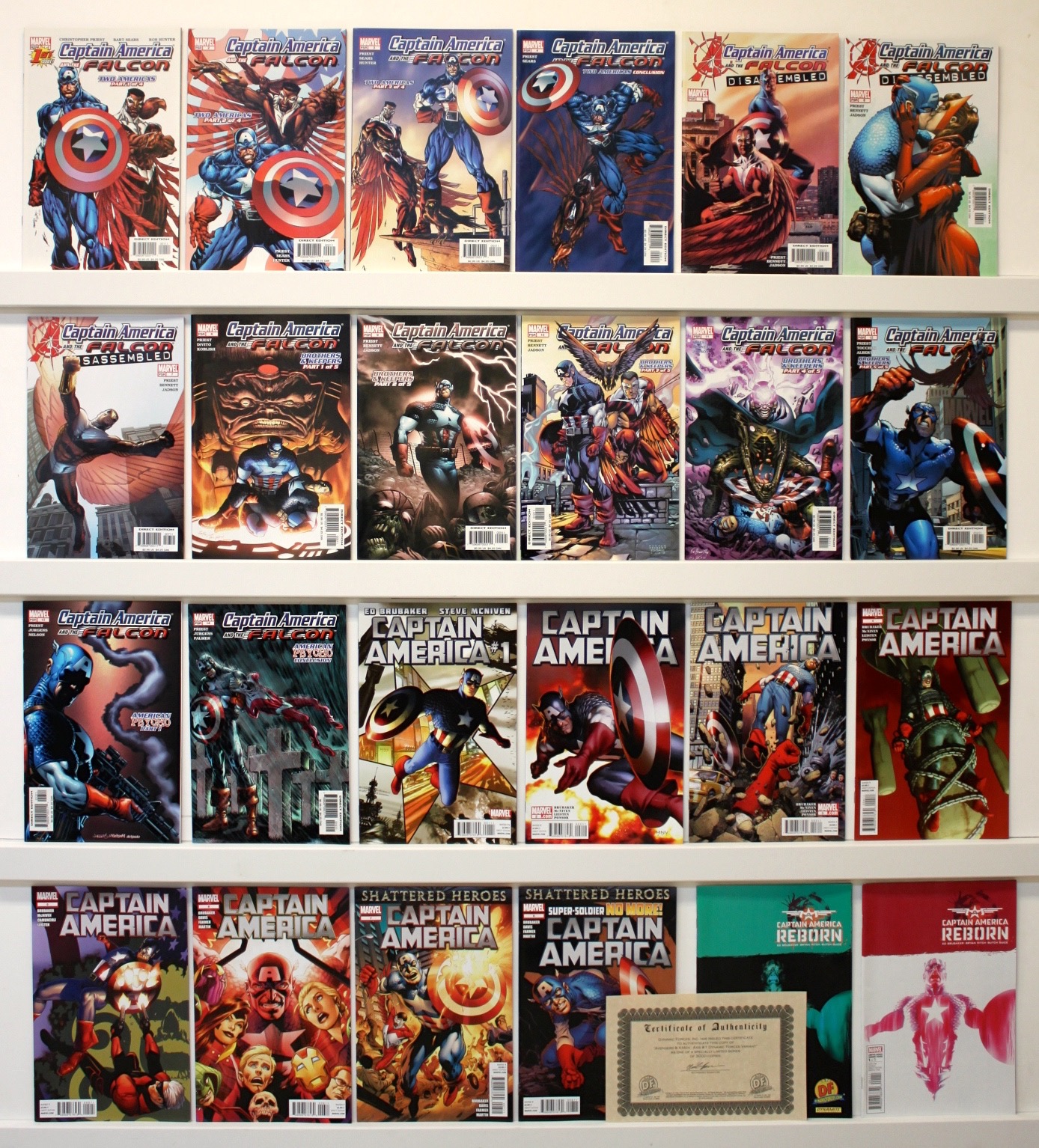Captain America  &amp; The Falcon    Lot Of 34 Books - Primary