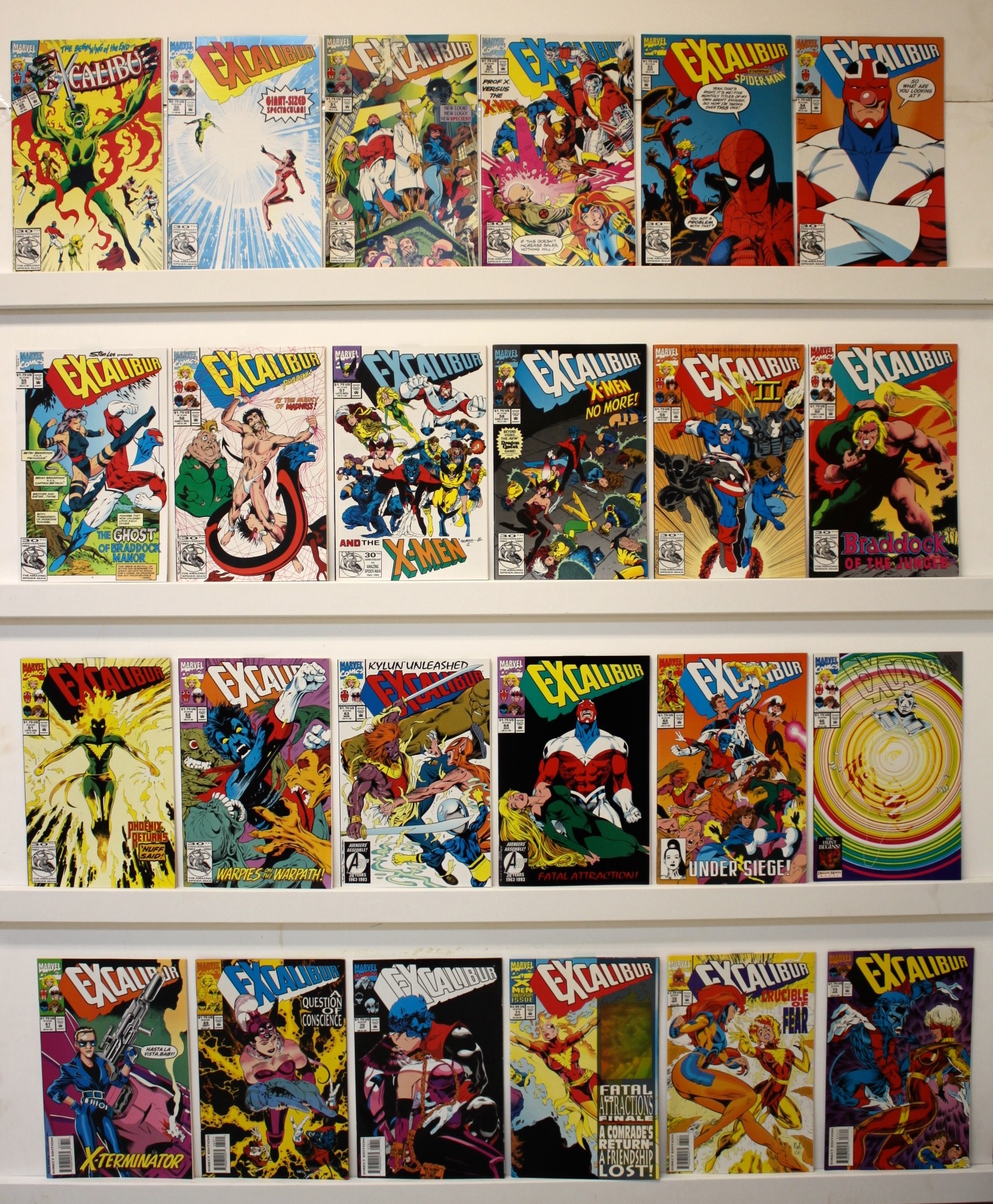 Excalibur    Lot Of 93 Comics - 18085