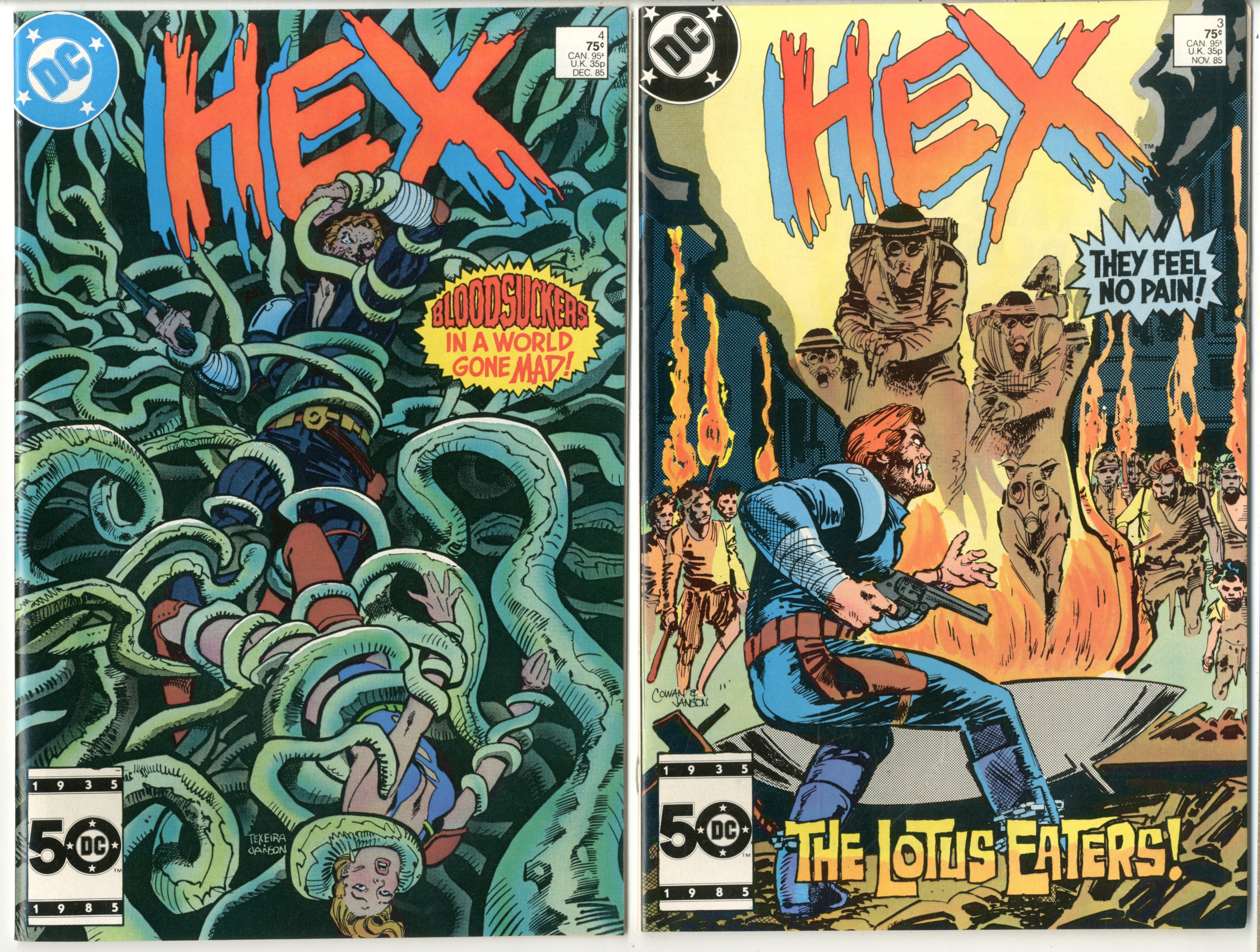 Hex             Lot Of 18 Comics - 19694