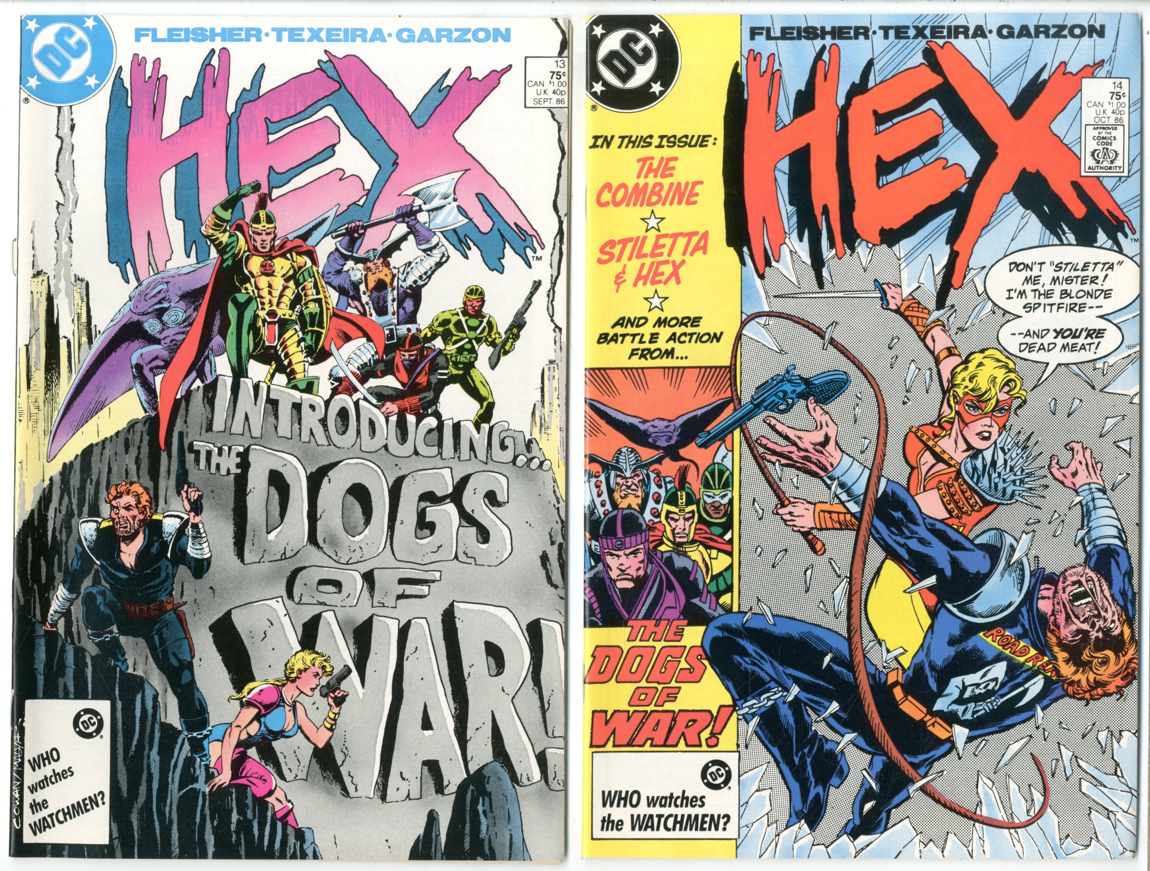 Hex             Lot Of 18 Comics - 19695