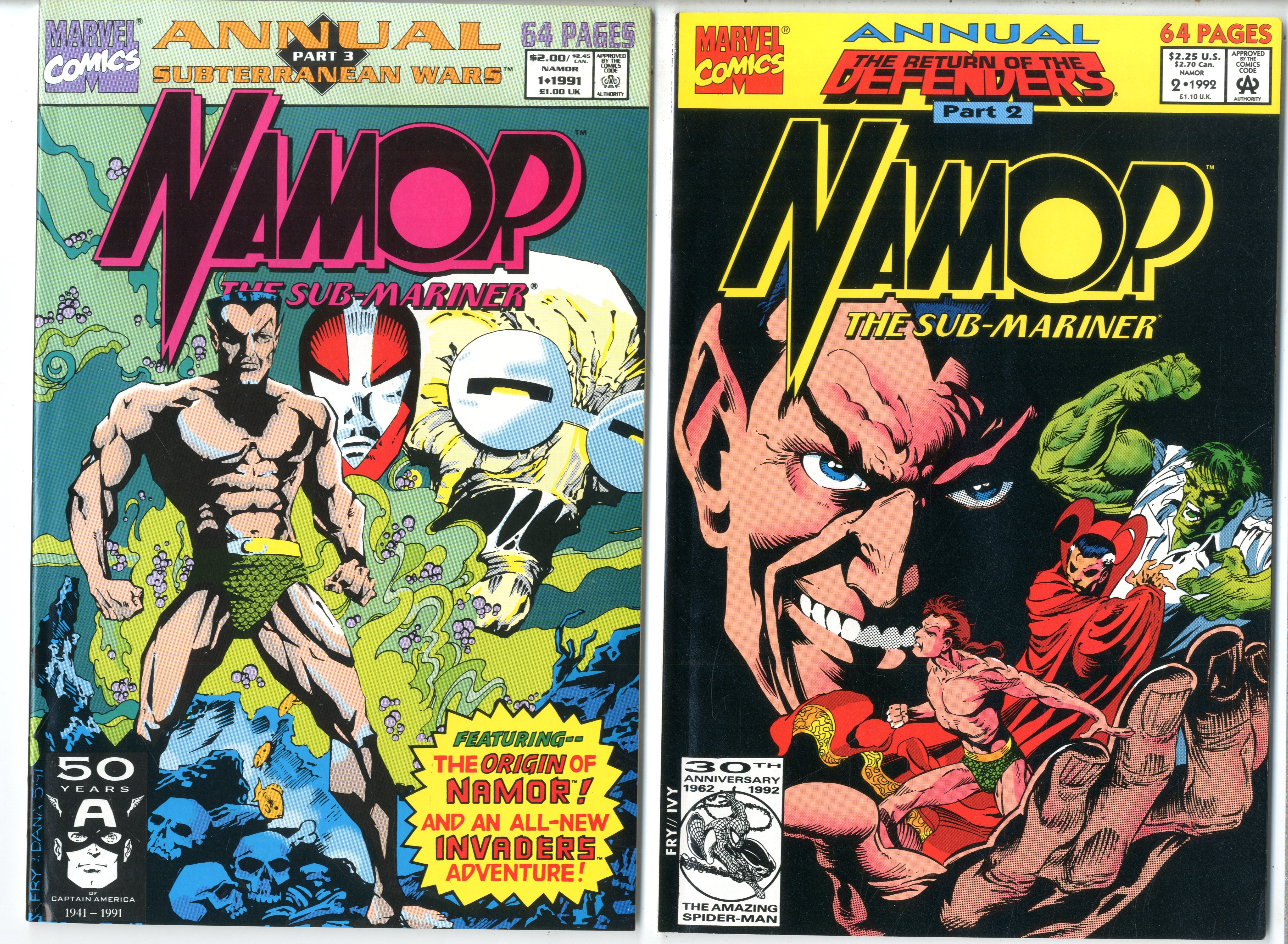 Namor    Lot Of  36 Comics - 19863