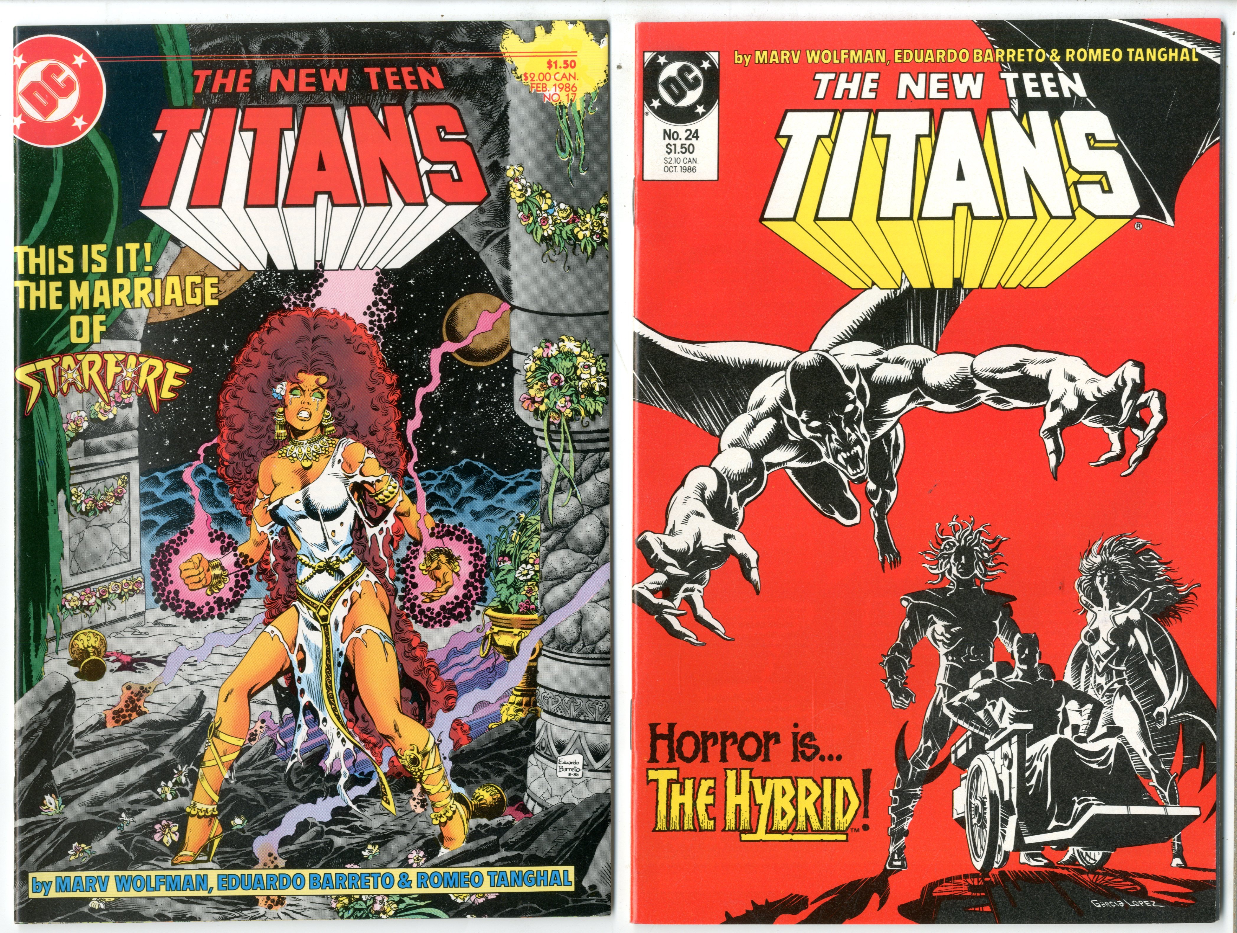 New Teen Titans       Lot Of 34 Comics - 19863