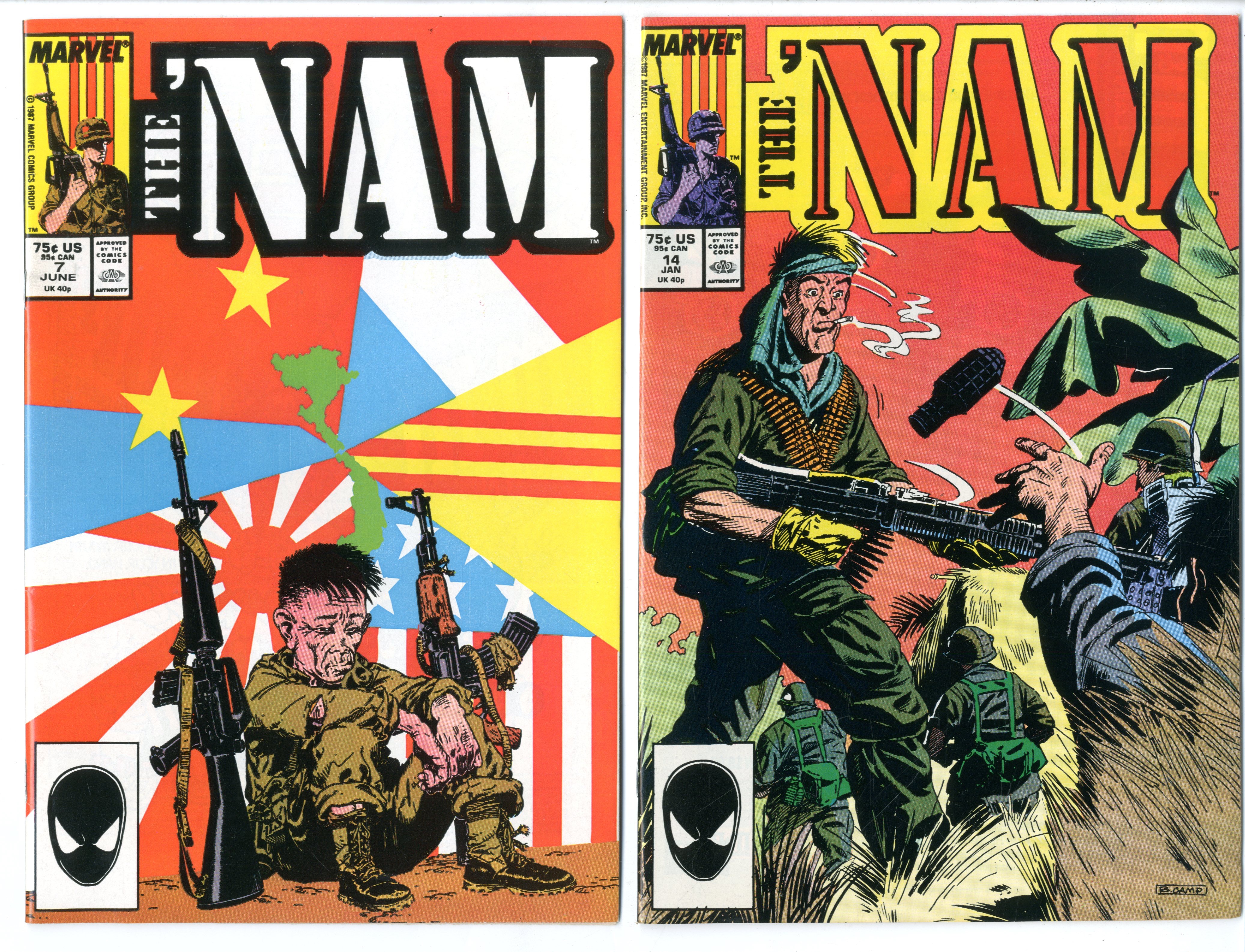 Nam      Lot Of 62 Comics - 19863