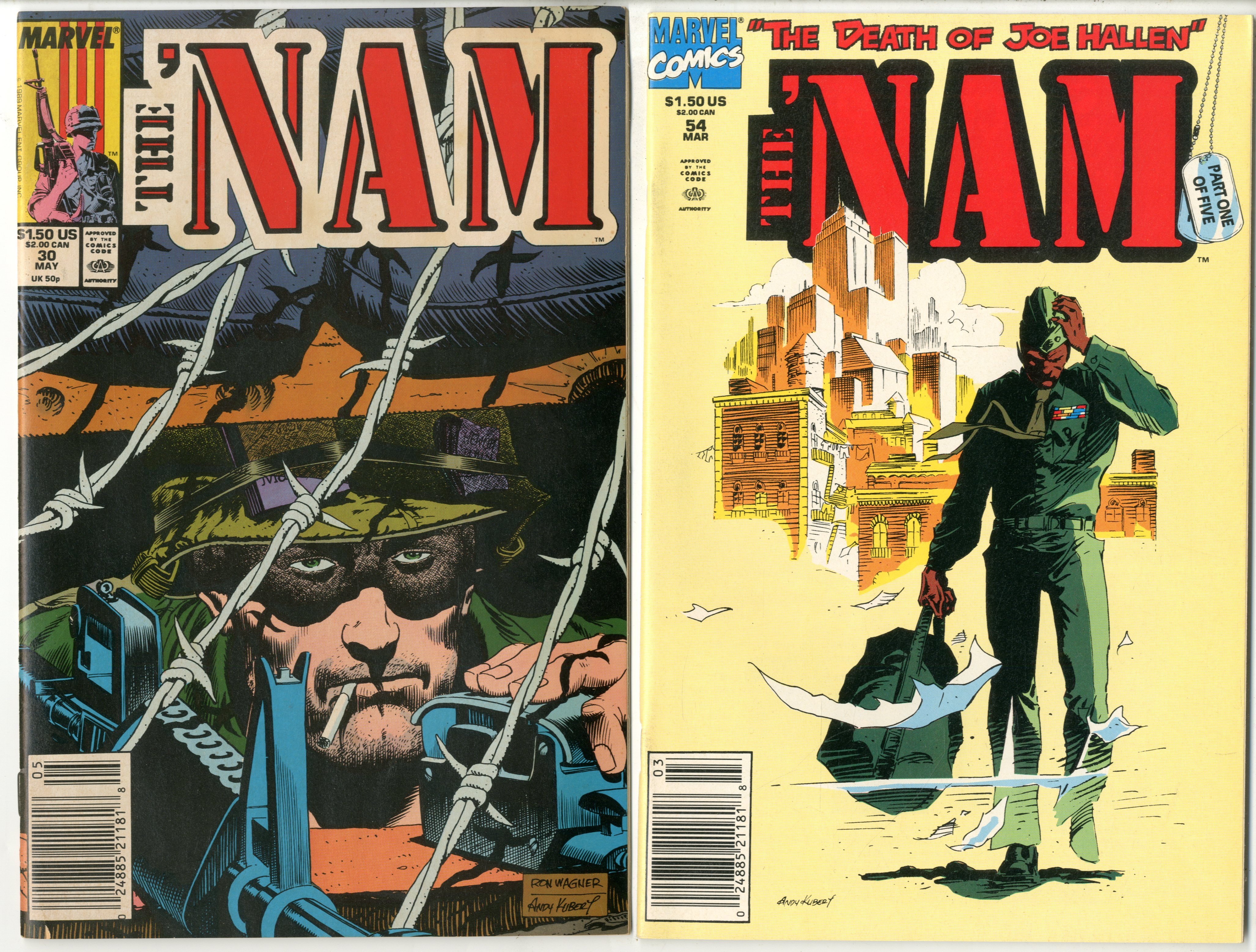 Nam      Lot Of 62 Comics - 19864