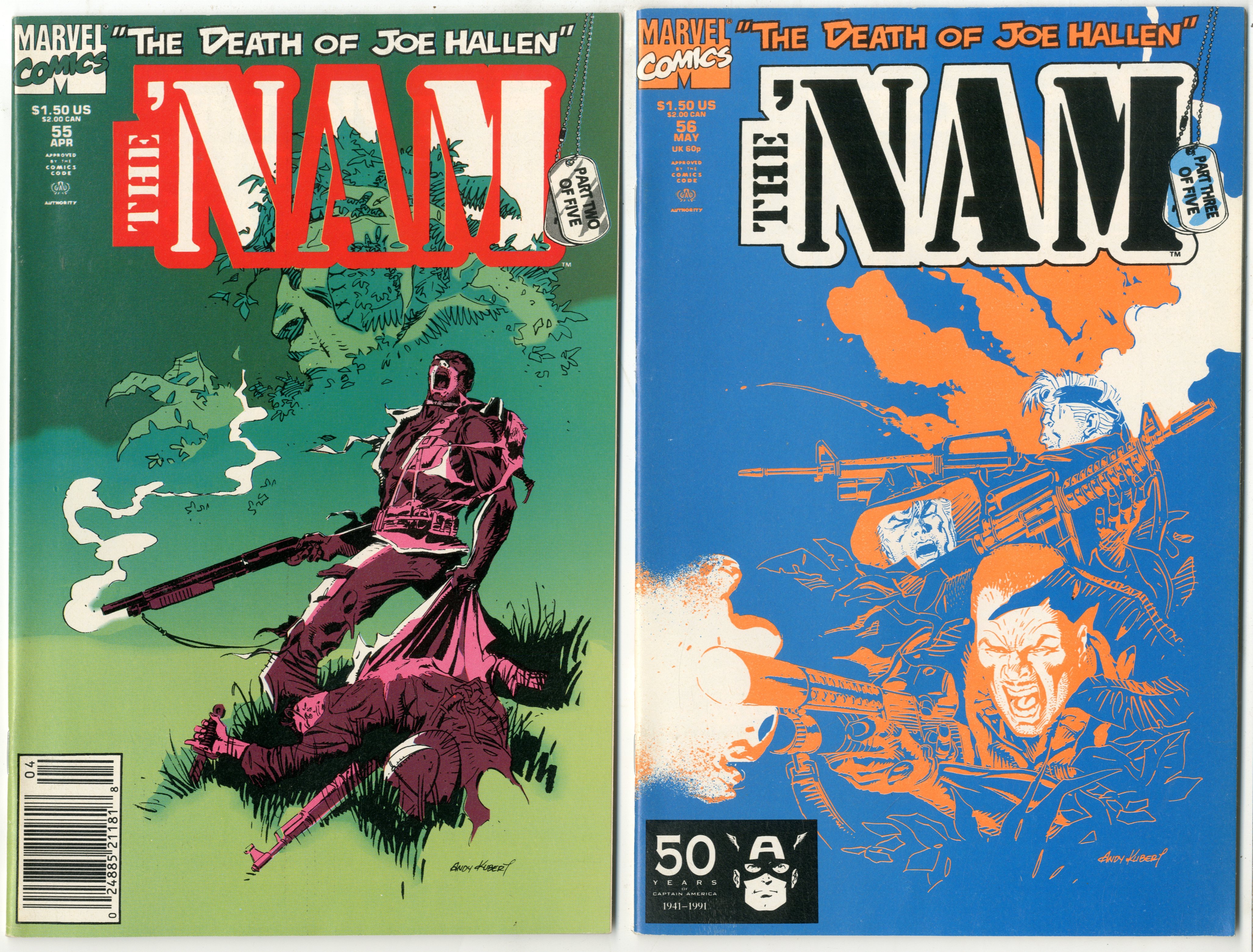 Nam      Lot Of 62 Comics - 19865