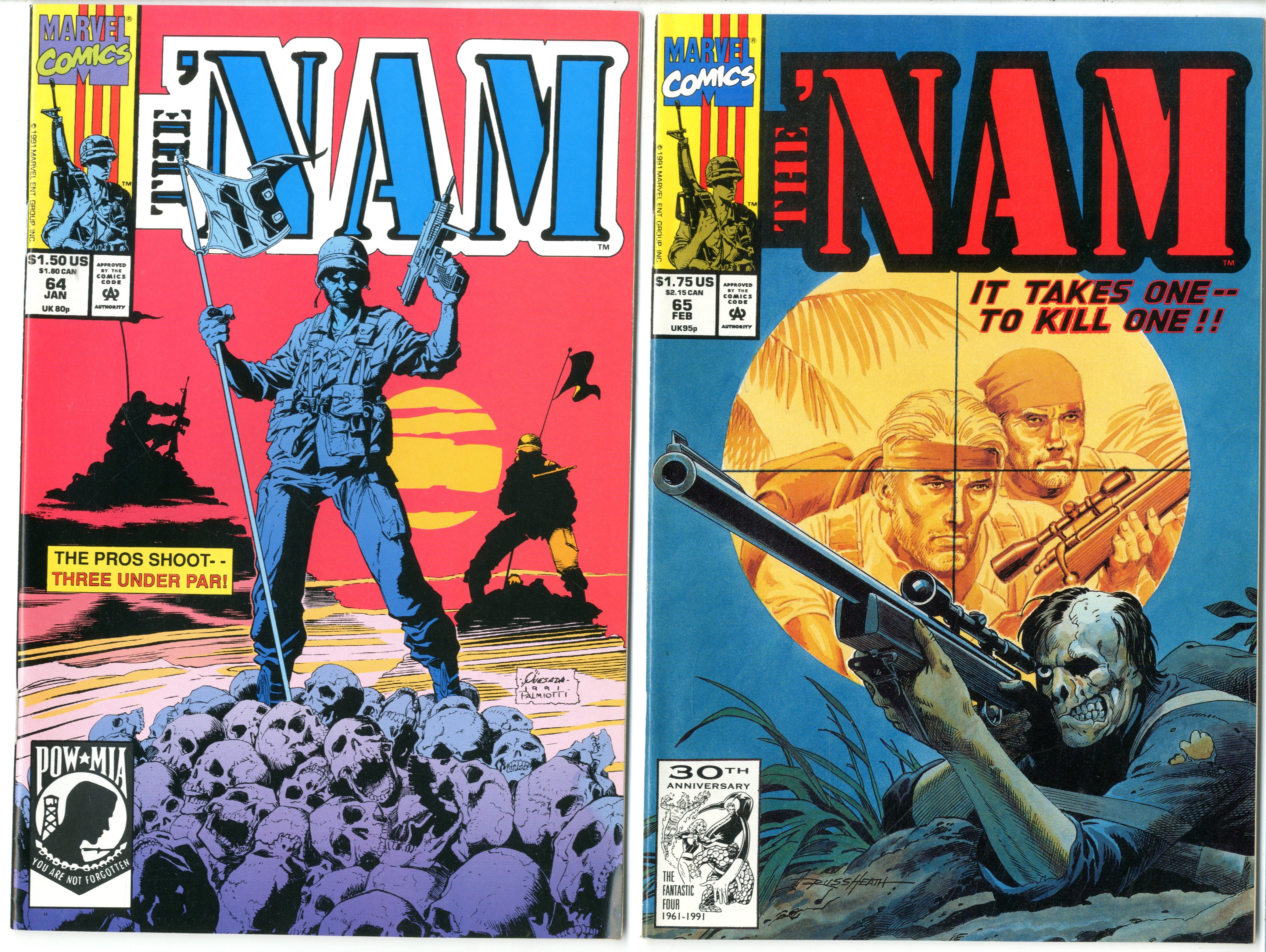 Nam      Lot Of 62 Comics - 19867
