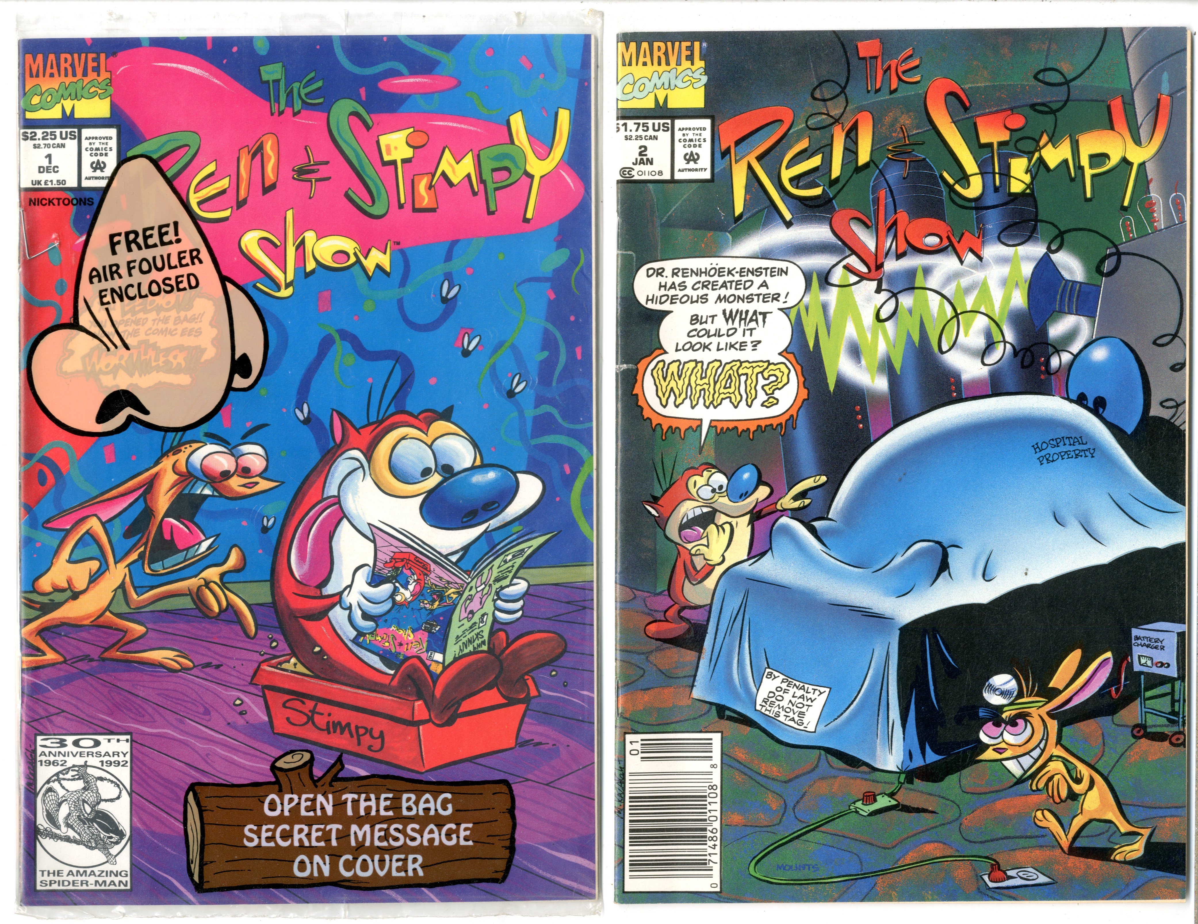 Ren &amp; Stimpy      Lot Of 17 Comics - 19927