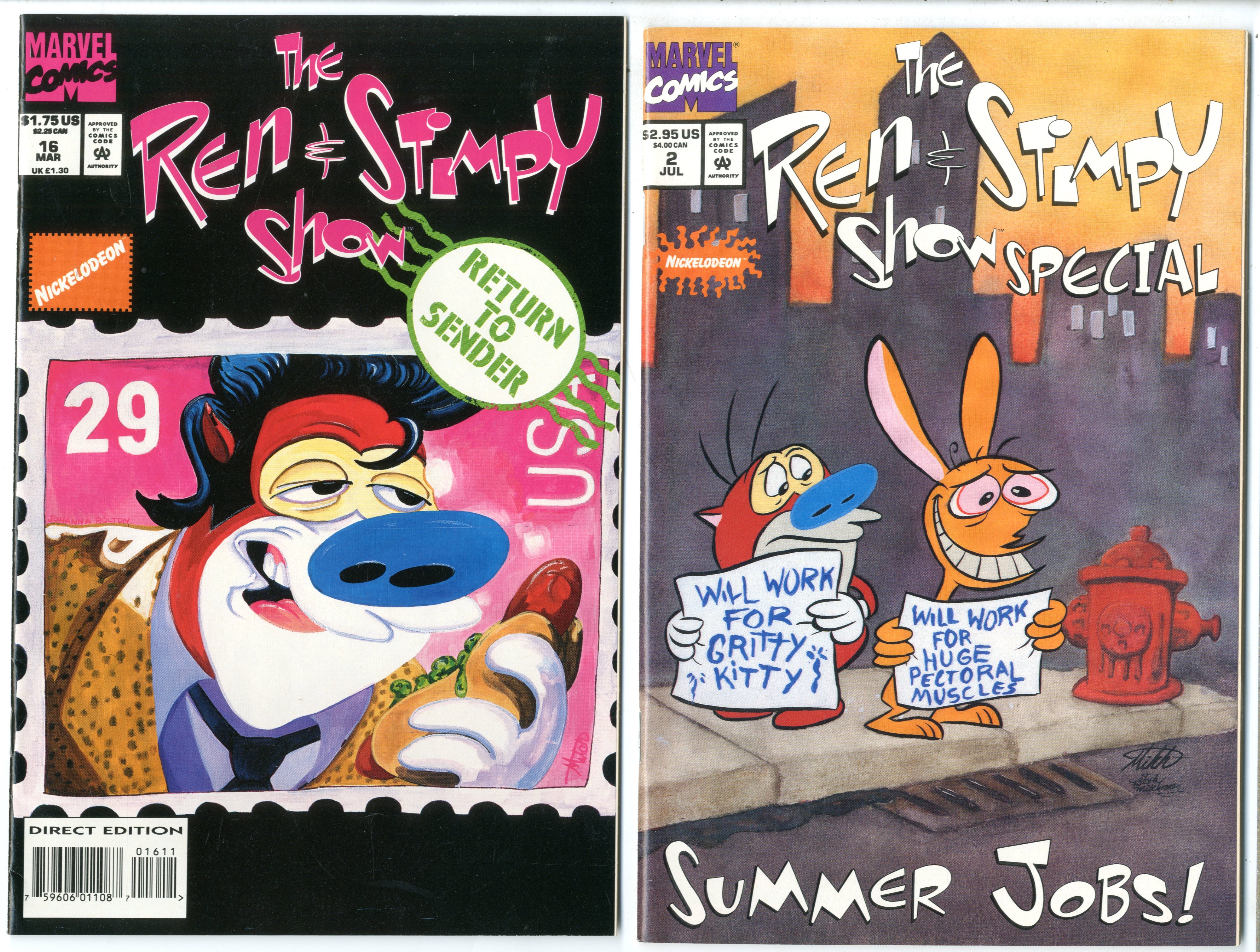 Ren &amp; Stimpy      Lot Of 17 Comics - 19931