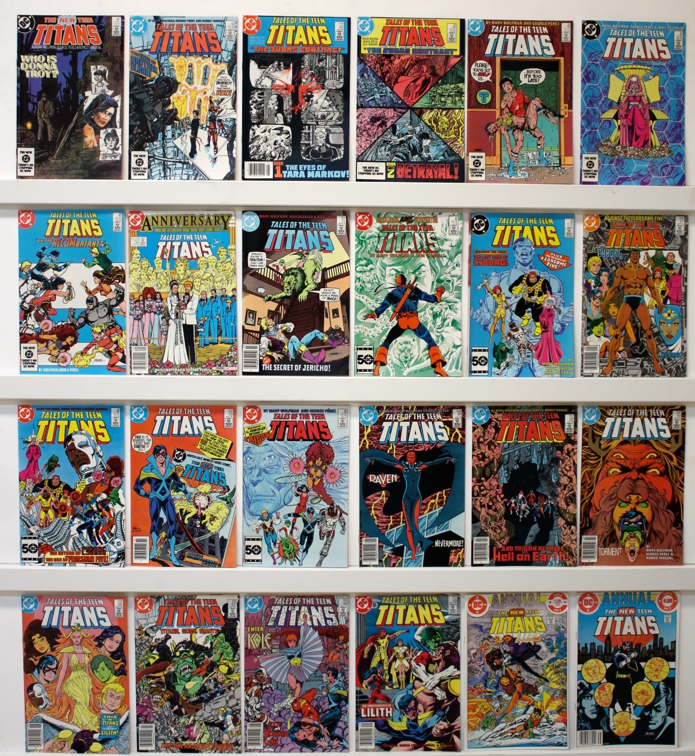 New Teen Titans   Lot Of 70 Books - 21087