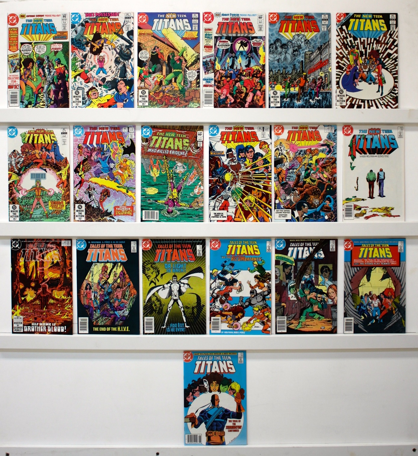 New Teen Titans   Lot Of 70 Books - 21089