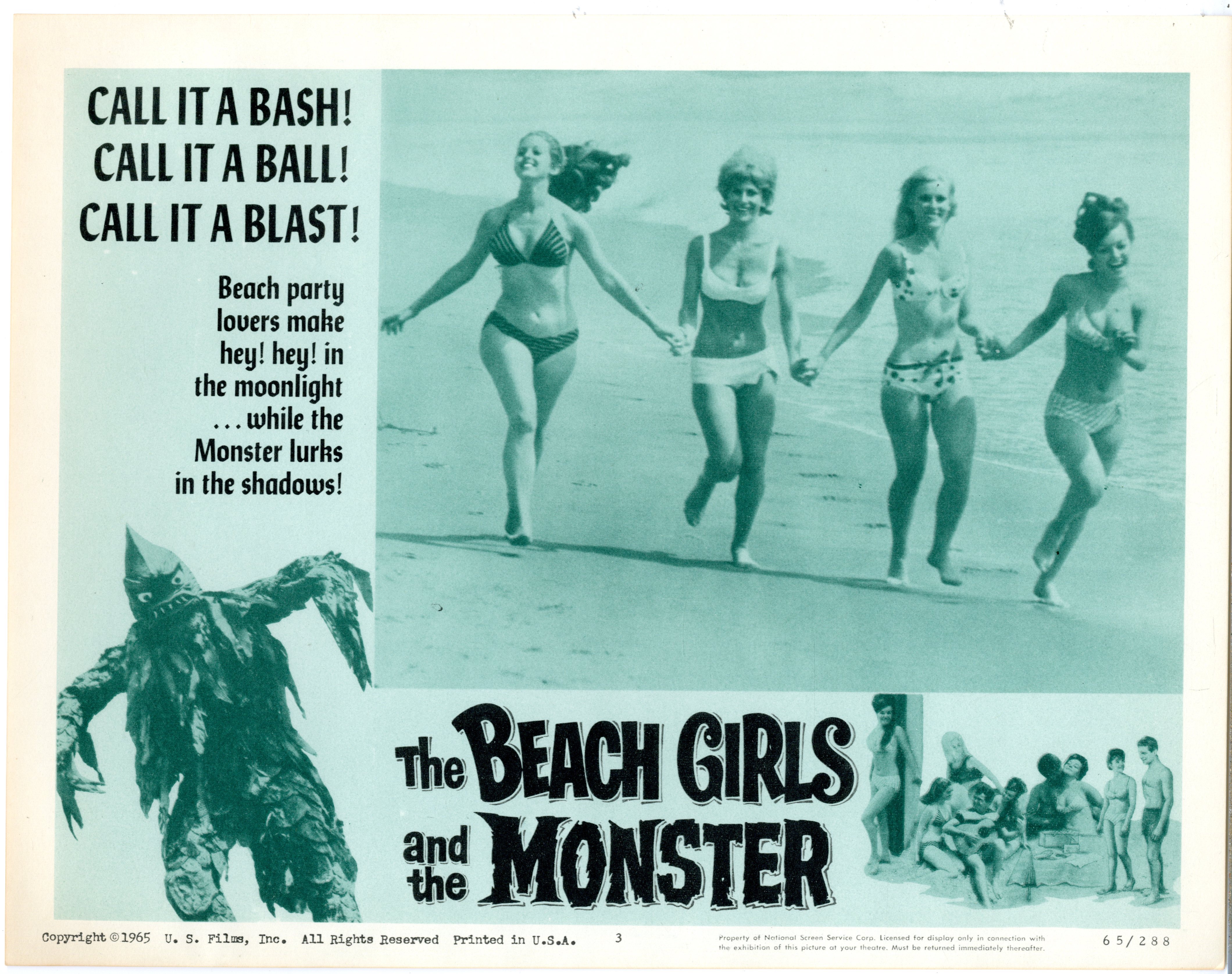 Beach Girls And The Monster  1965 - 22254