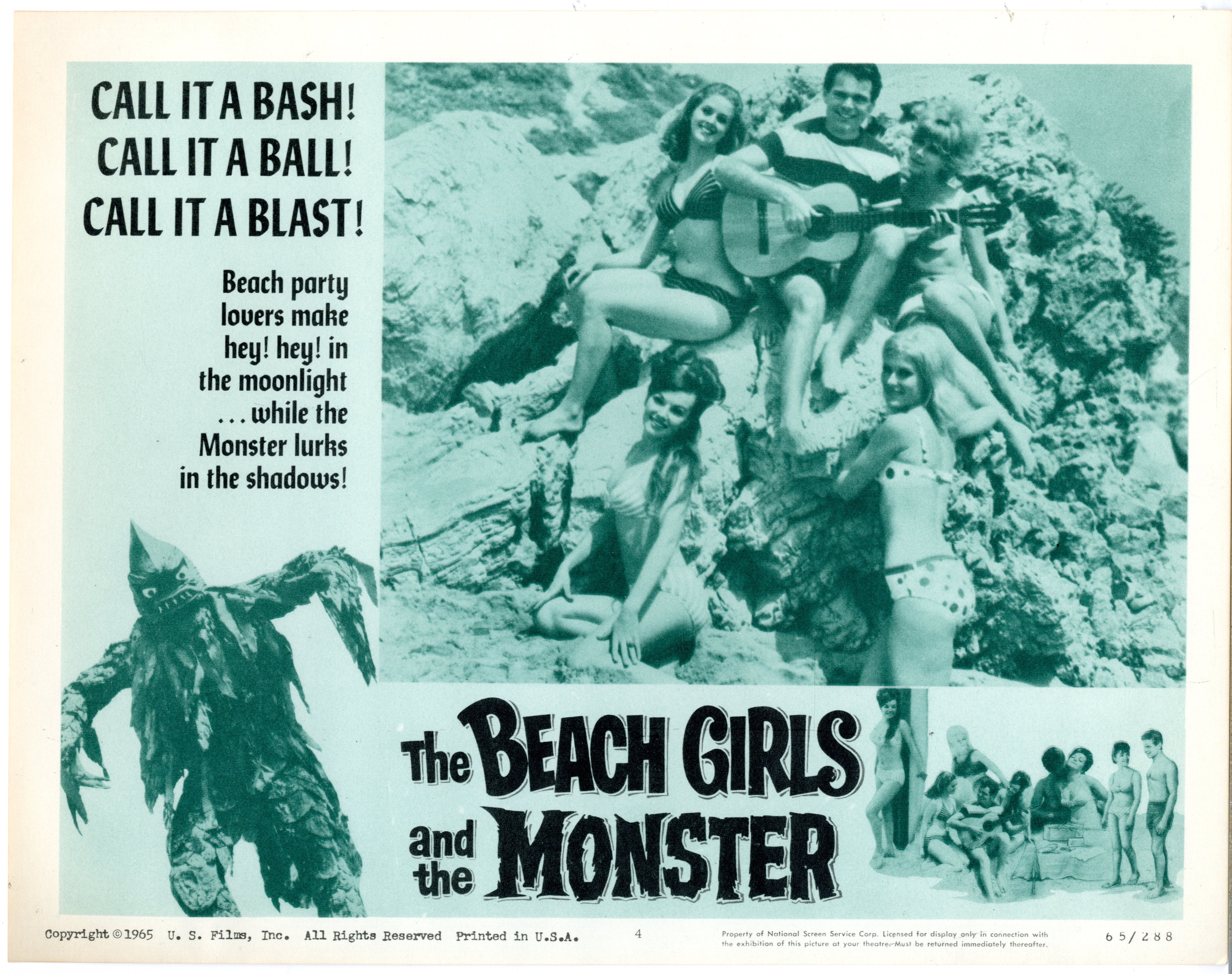 Beach Girls And The Monster  1965 - 22255