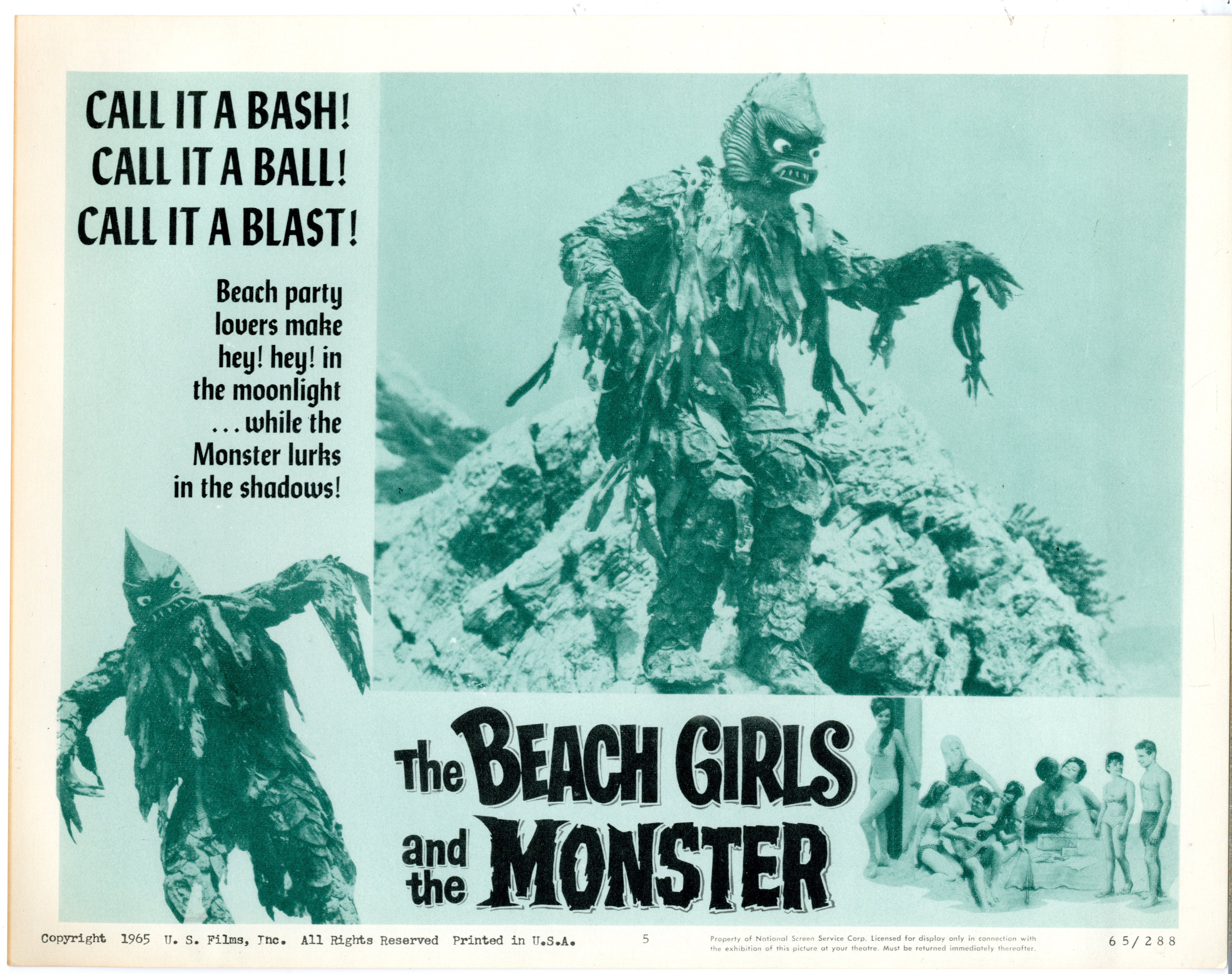 Beach Girls And The Monster  1965 - 22256