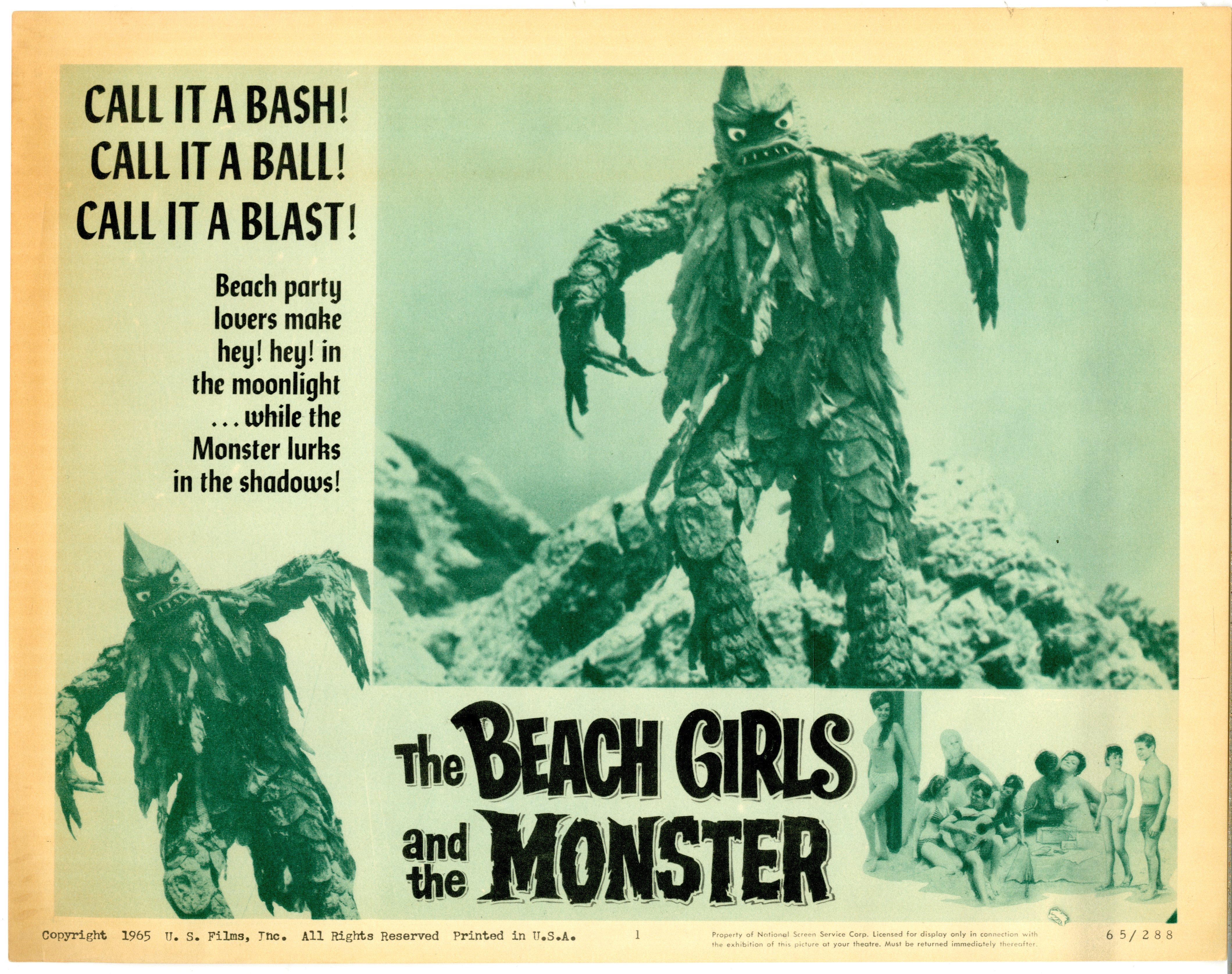 Beach Girls And The Monster  1965 - Primary