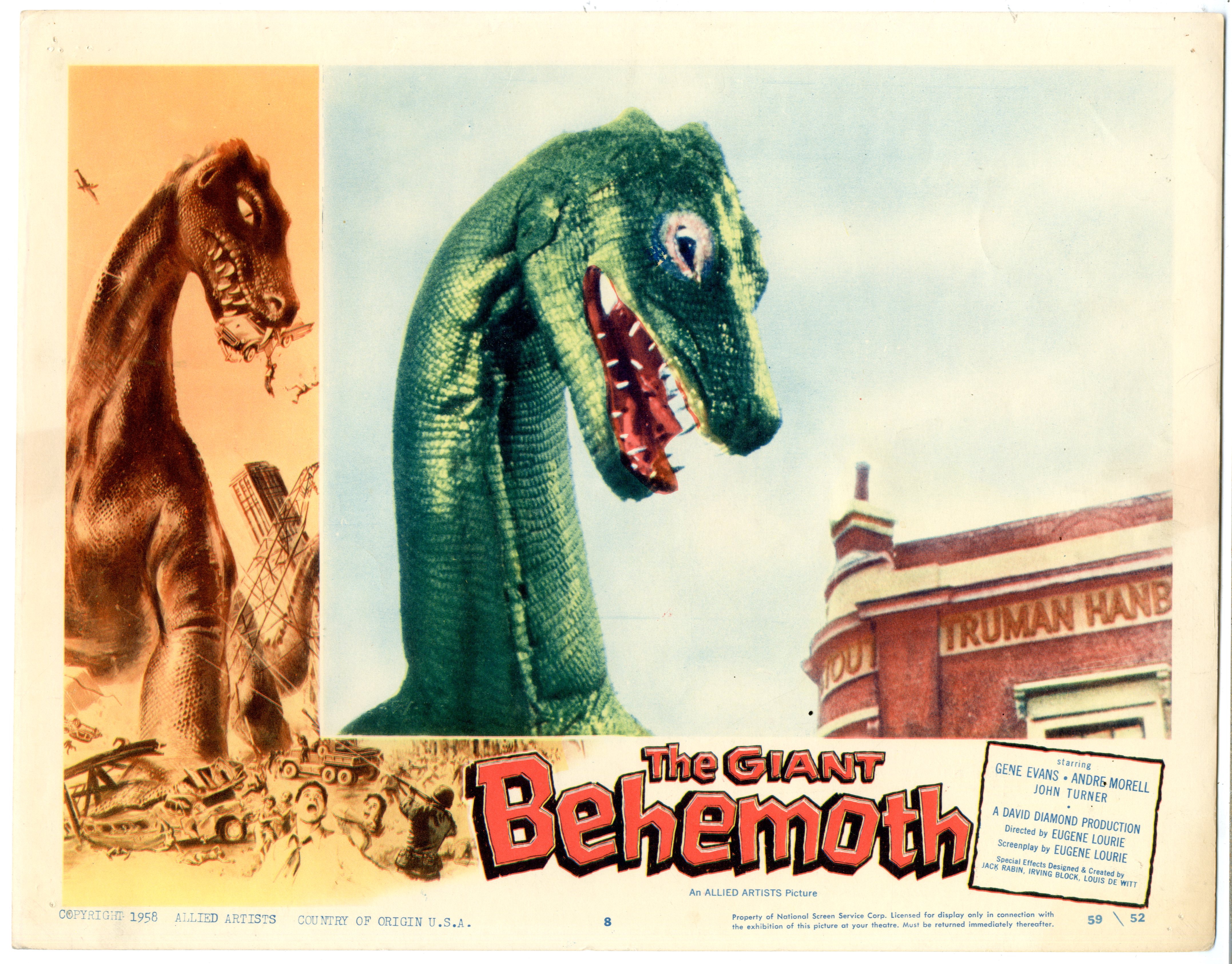 The giant Behemoth 1959 poster