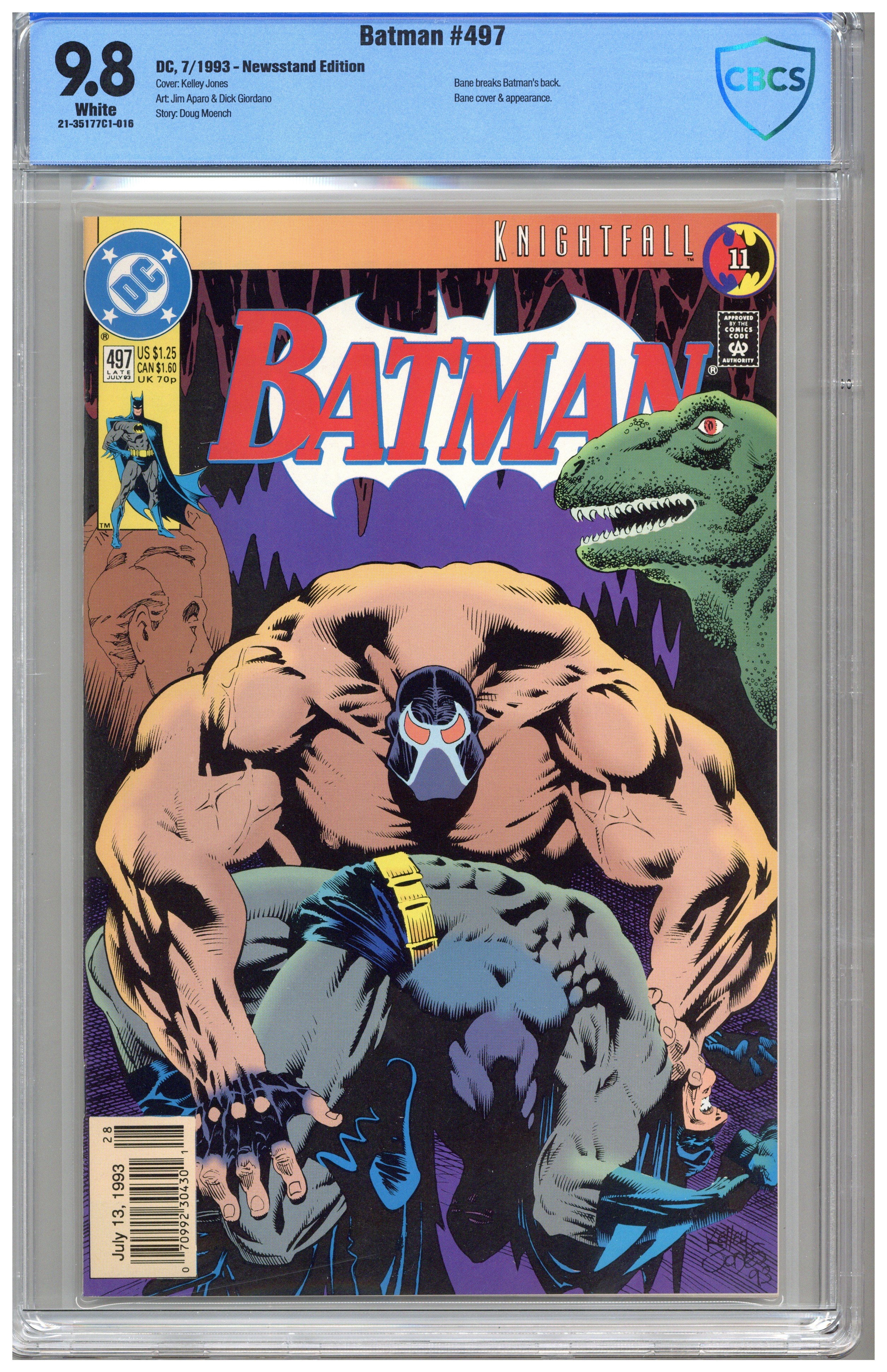 DC Comics Batman #497 buy CGC 9.8