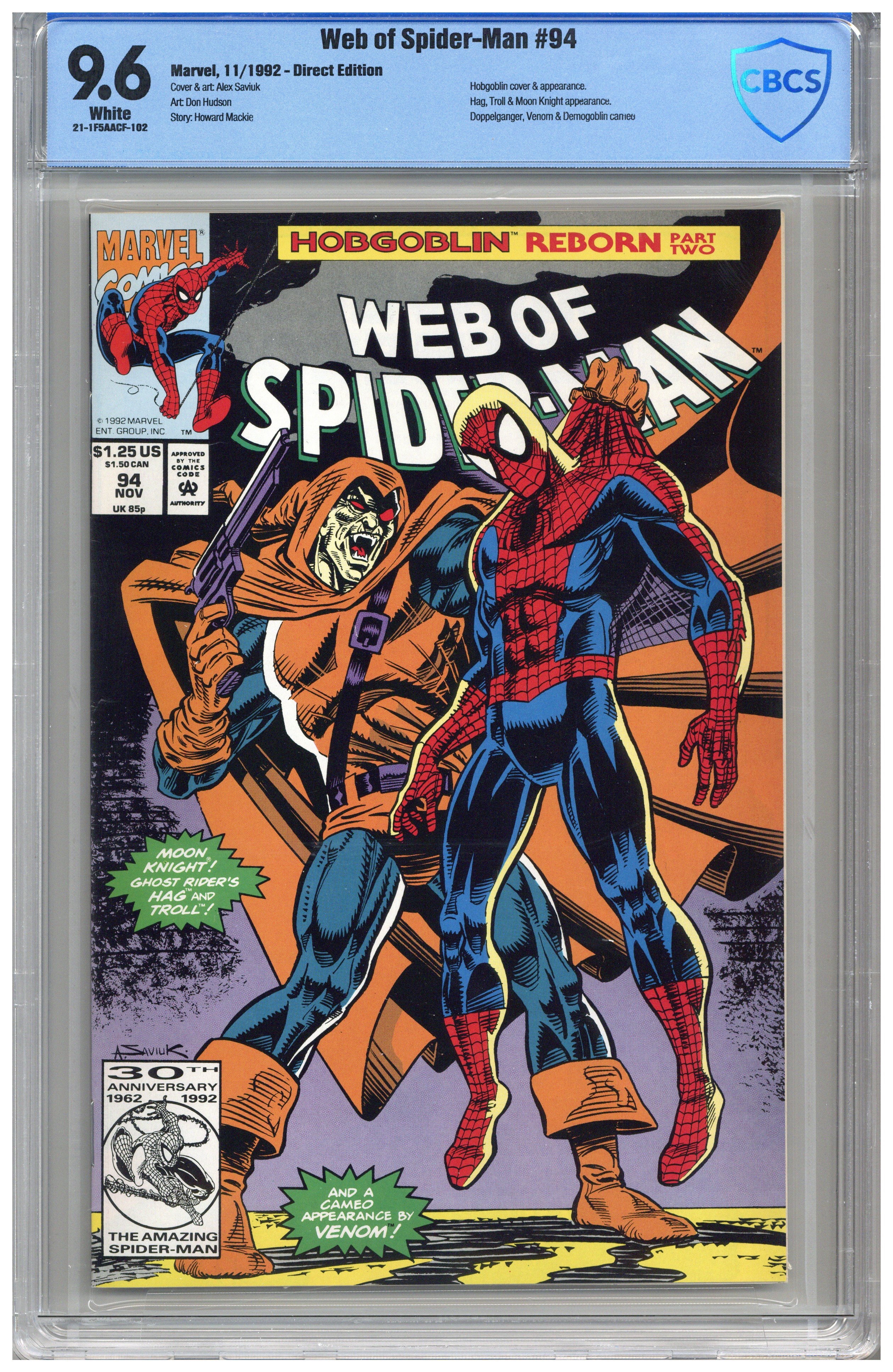 Hotsell Web of spiderman 1 cgc 9.6