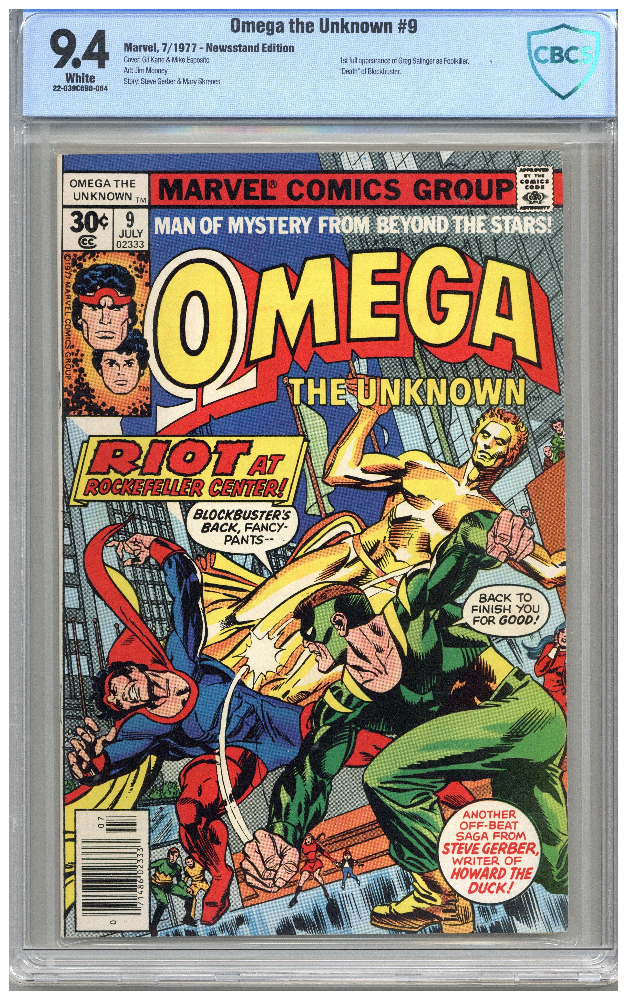 Omega the Unknown Issue 9 Comics Details Four Color Comics