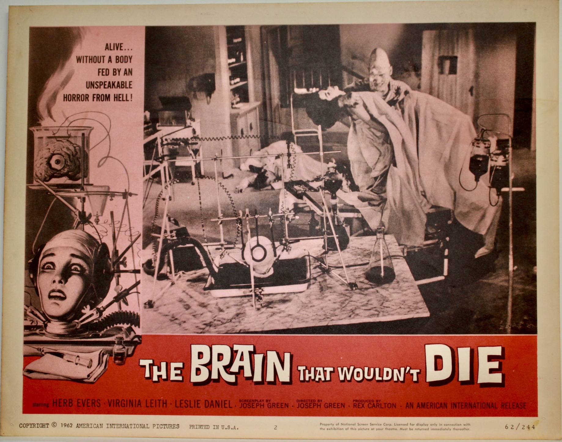 Screening of The Brain That Wouldn't Die (1962), with a new