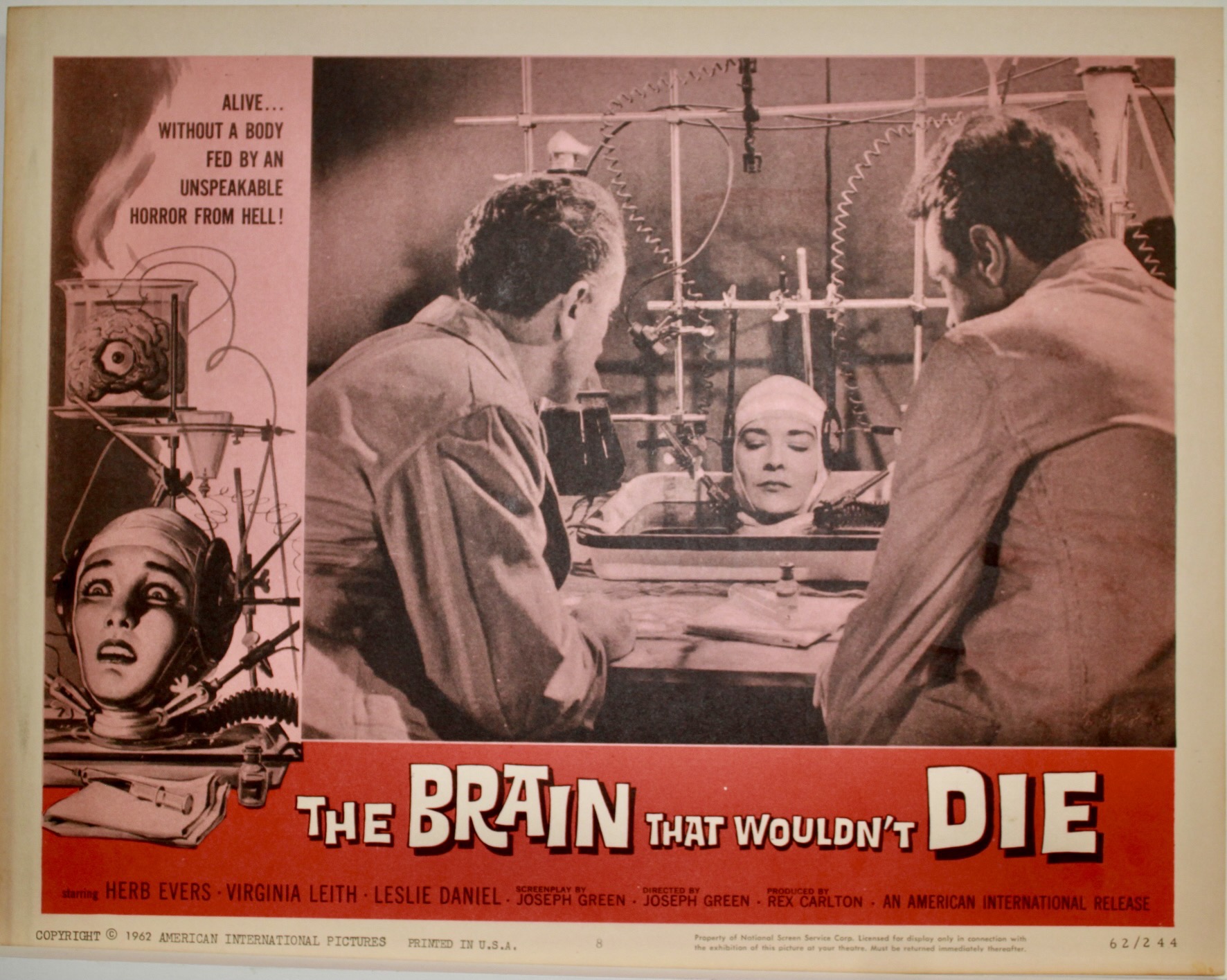 The Brain That Wouldn't Die (American International, 1962). Half