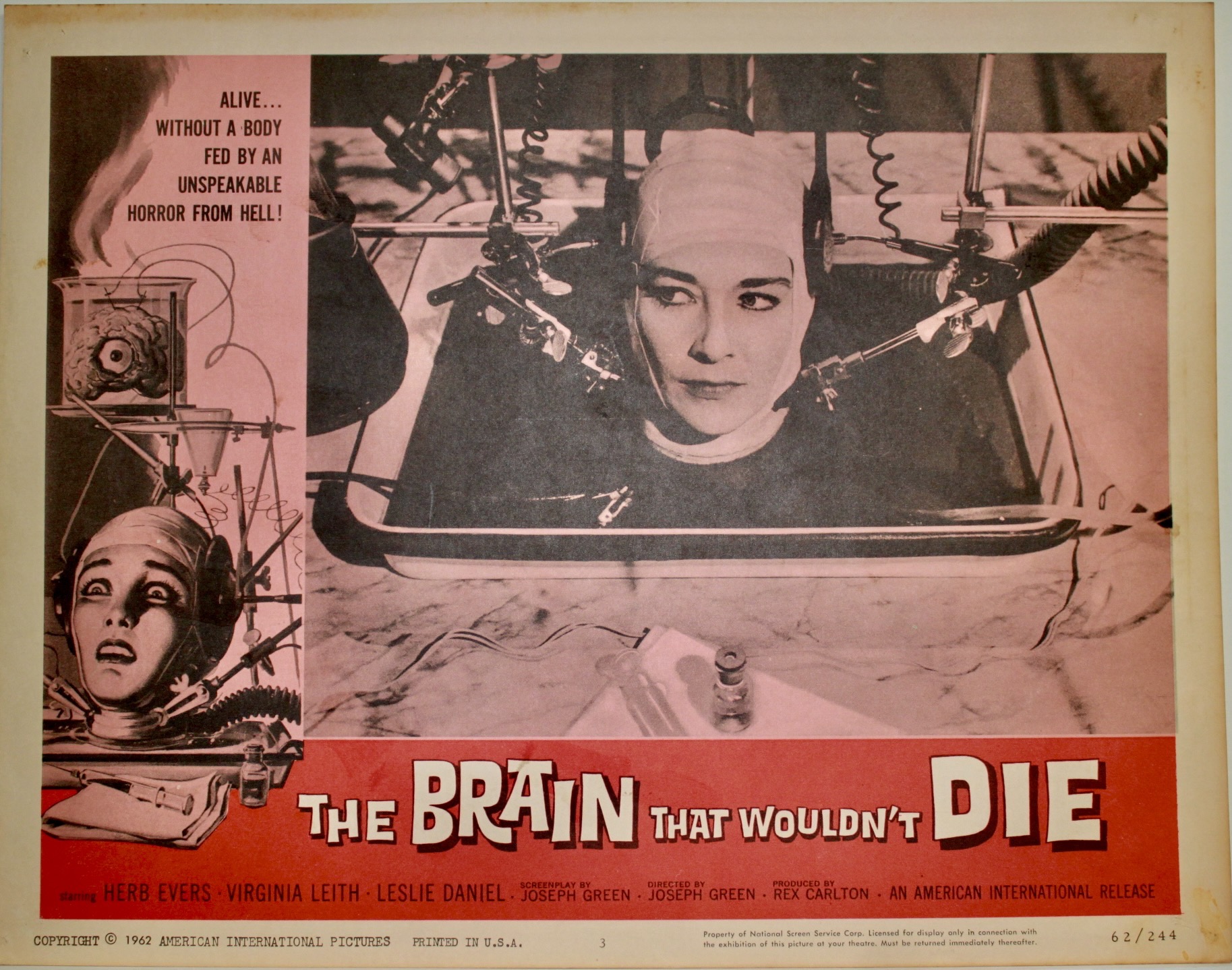 Screening of The Brain That Wouldn't Die (1962), with a new