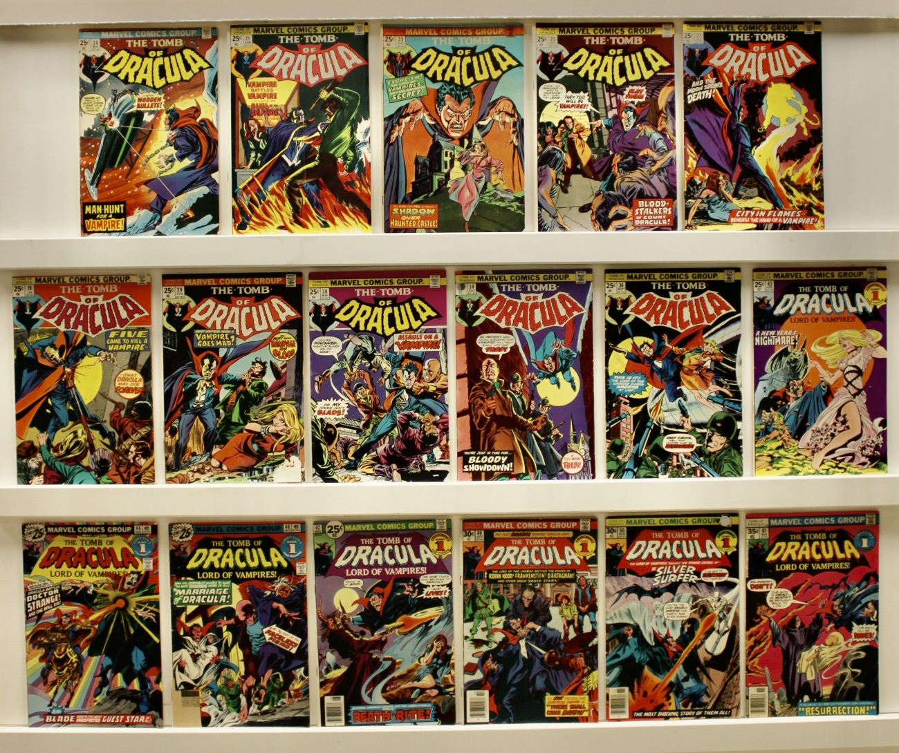 Tomb Of Dracula   Lot Of 17 Comics - Primary
