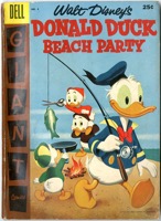 Donald Duck  Beach Party- Dell Giant - Primary